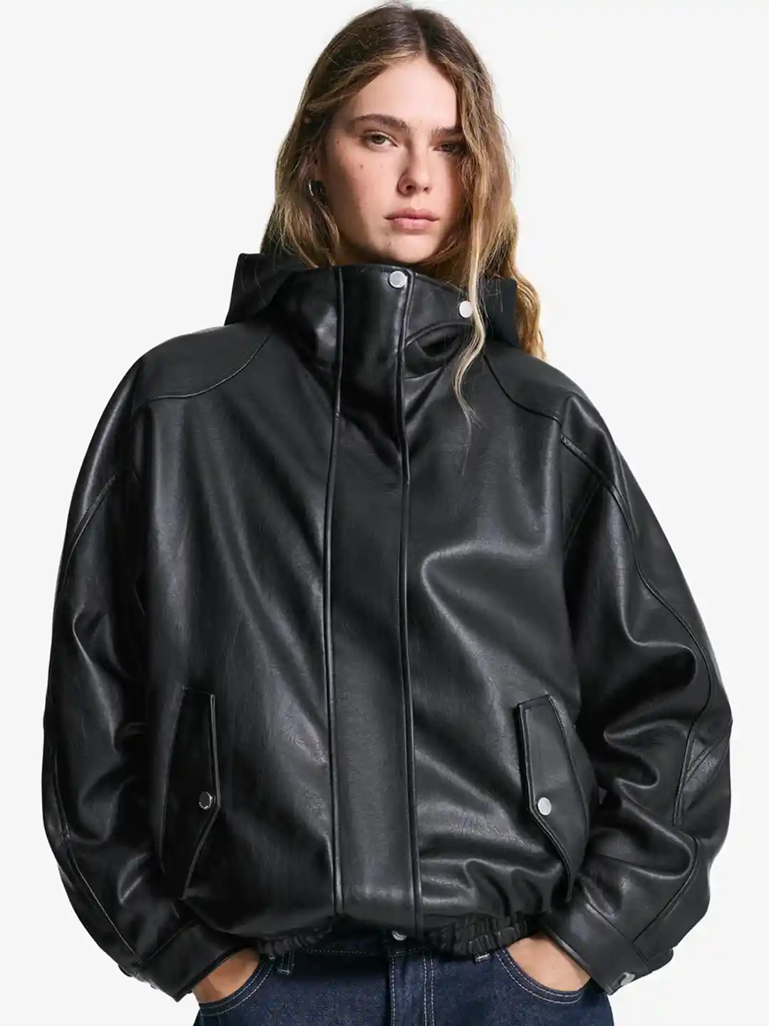 Jacket Purchases Bershka Cropped Biker Jacket Bershka Women M (S