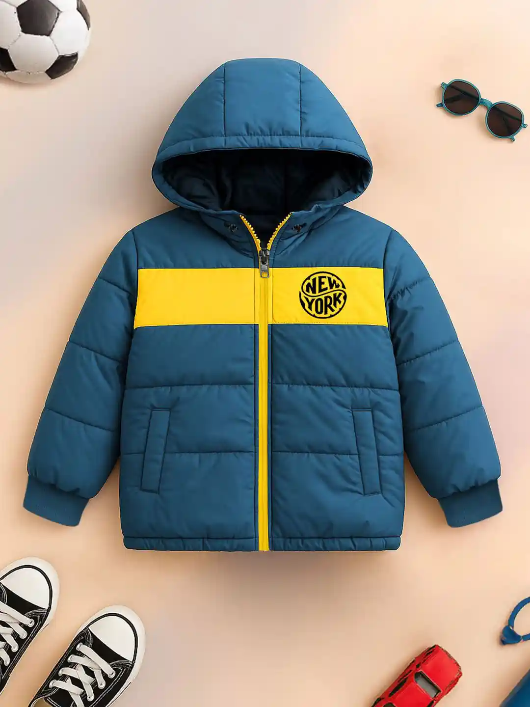 Buy YK X Trampoline Unisex Kids Colourblocked Puffer Jacket