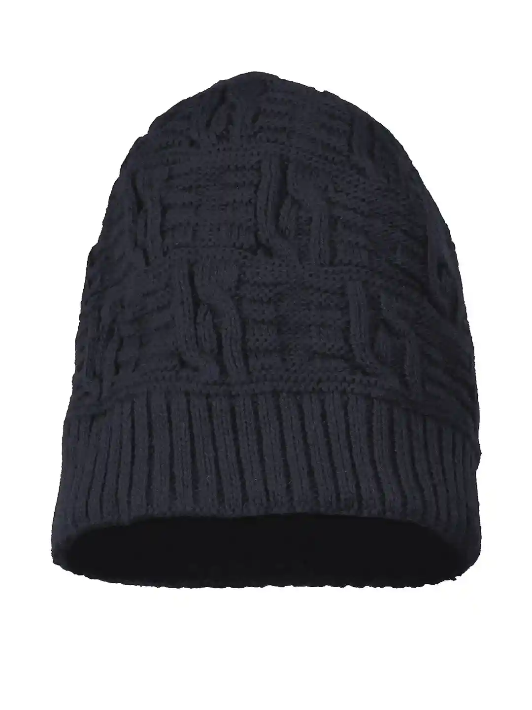 Buy Aadikart Men Navy Blue Woollen Beanie Cap Caps for Men