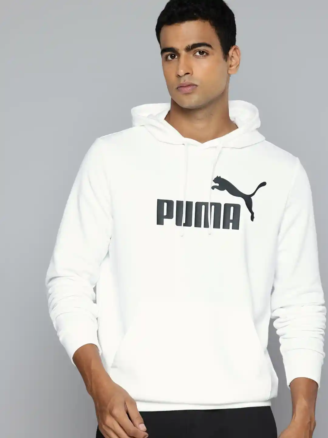 Buy Puma ESS Brand Logo Printed Hooded Pure Cotton