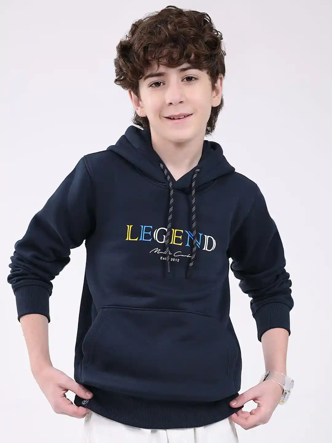 Buy Monte Carlo Boys Hood Graphic Printed Sweatshirt Sweatshirts