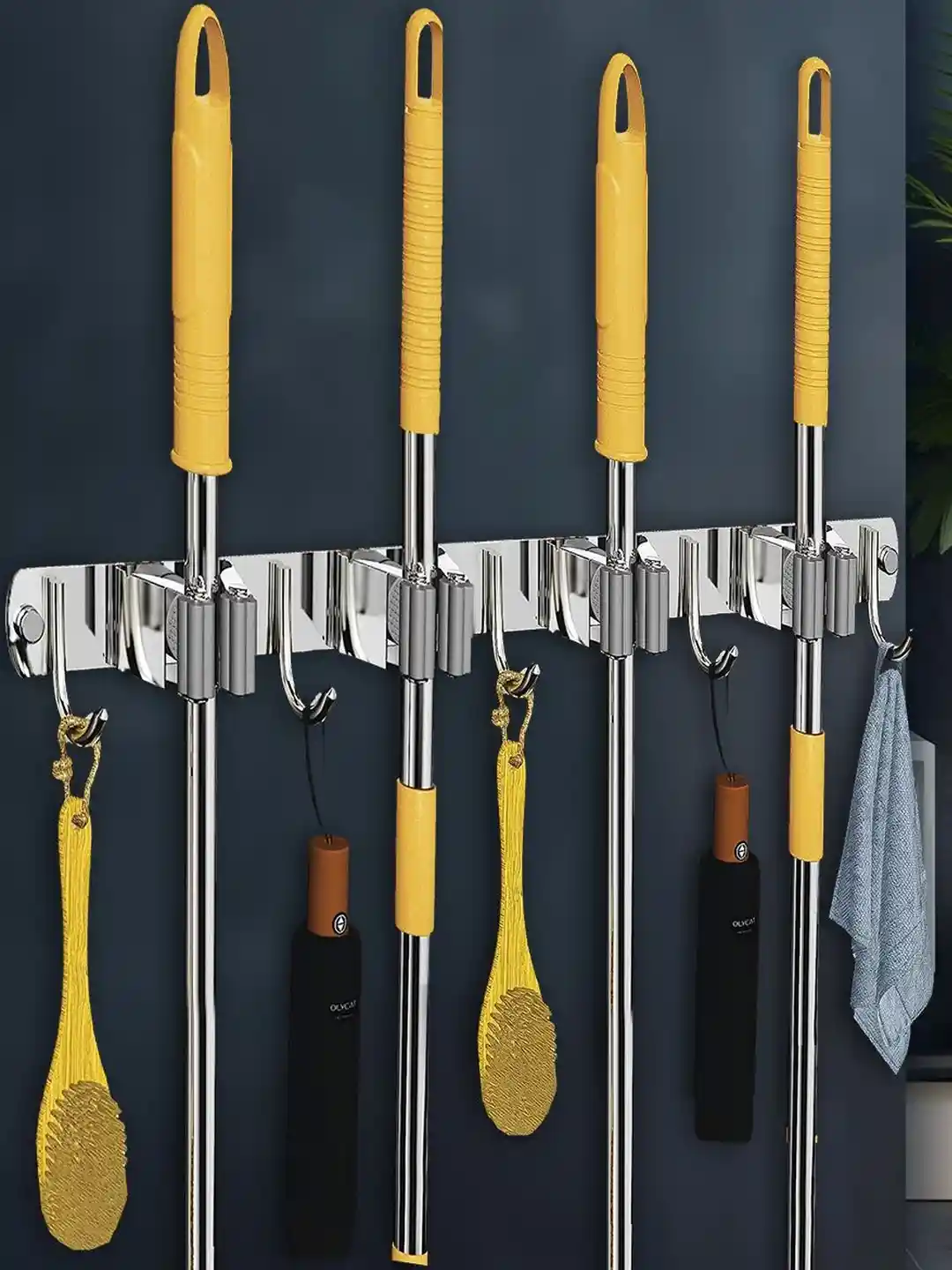 Buy Sittella Pieces Stainless Steel Wall Mounted Broom and Mop