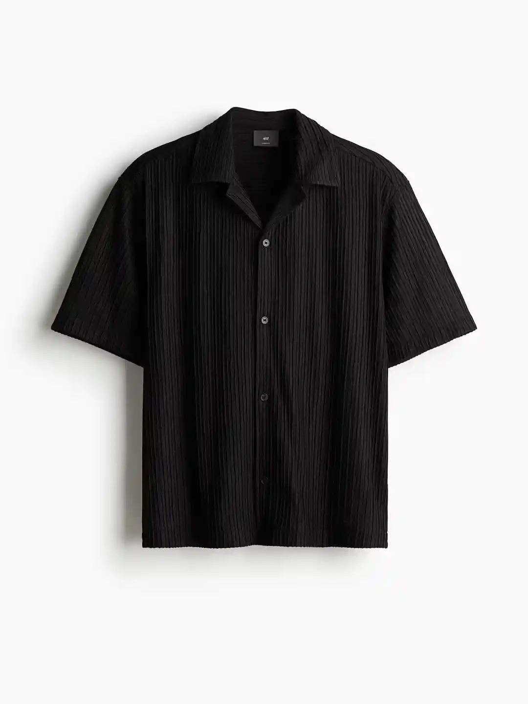 Buy H&M Men Loose Fit Textured Resort Shirt Shirts for Men
