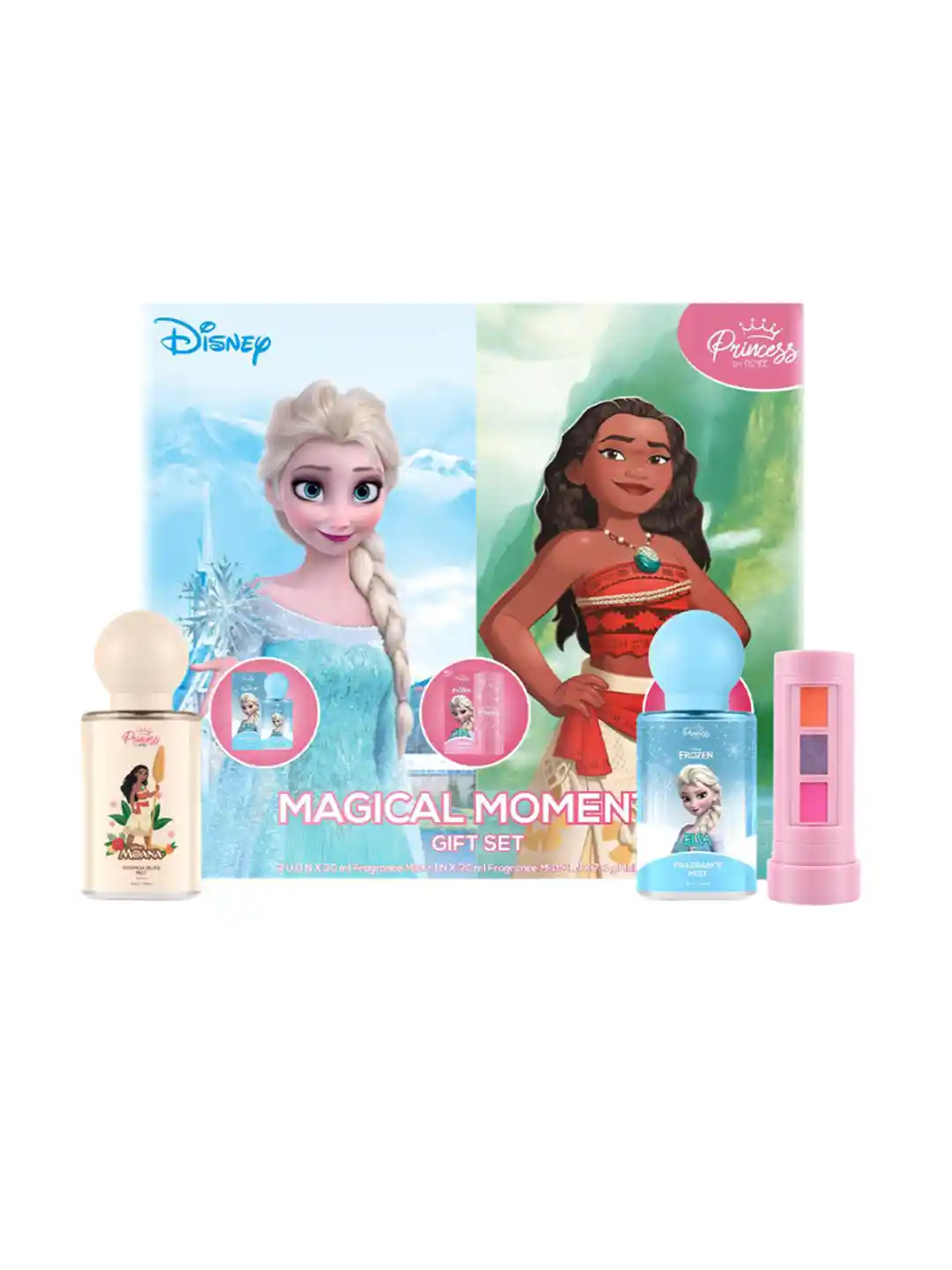 Renee Set Of Elsa Moana Fragrance Mist 30 ml Each Elsa Unicorn  Makeup Kit g