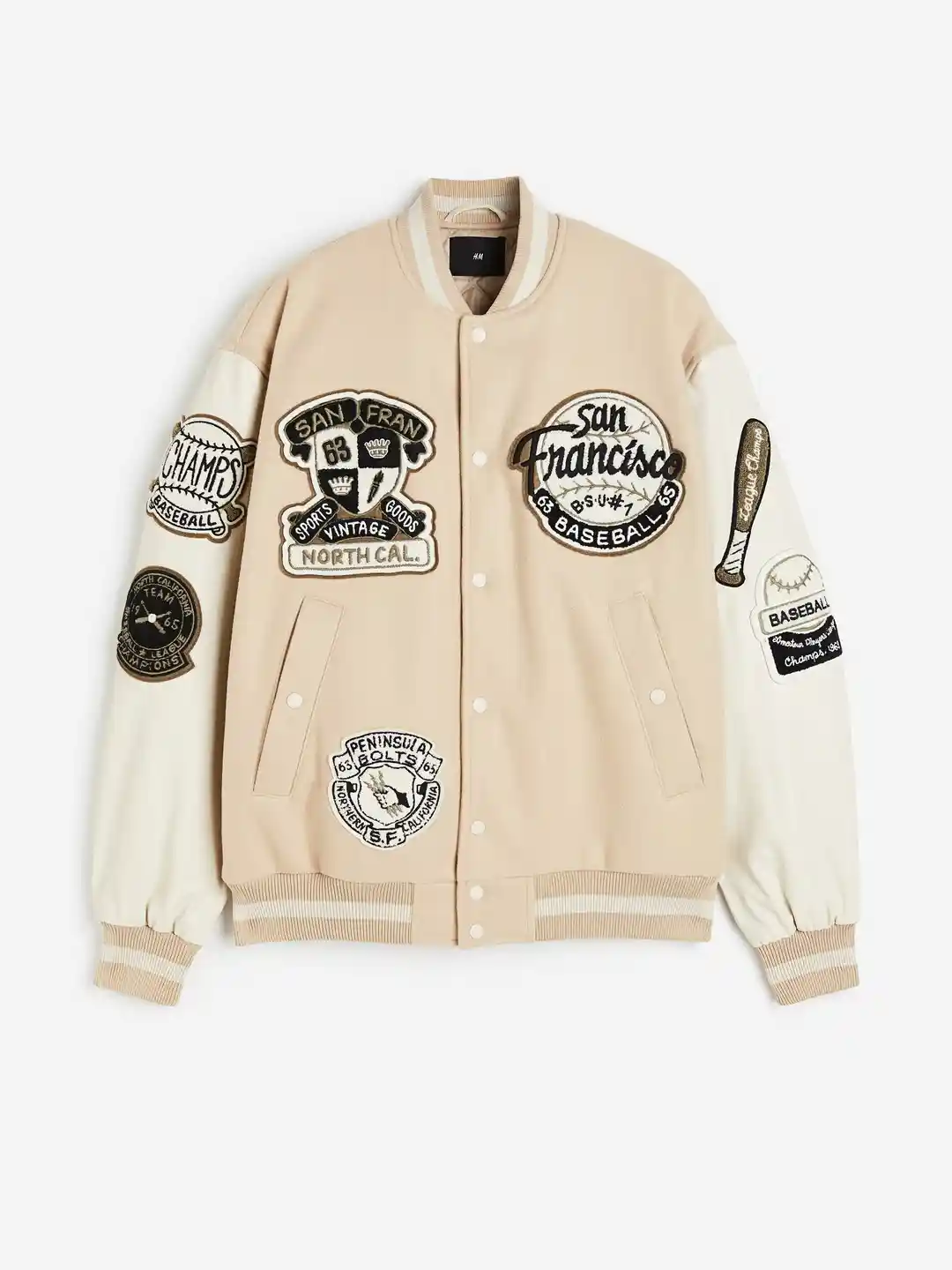 Buy H&M Loose Fit Baseball Jacket Jackets for Men 24851462 Myntra