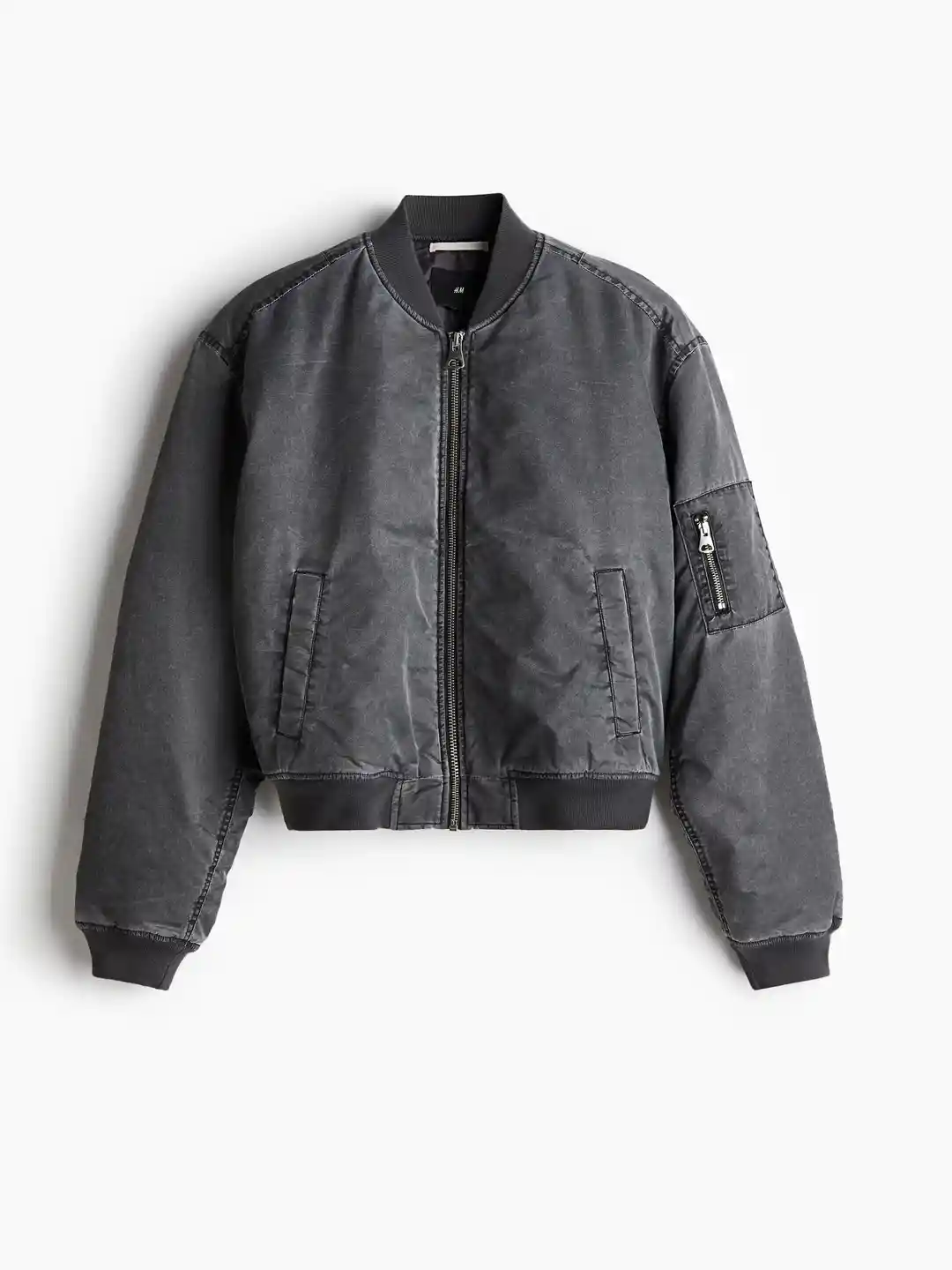 Buy H&M Oversized Fit Washed Bomber Jackets Jackets for Men