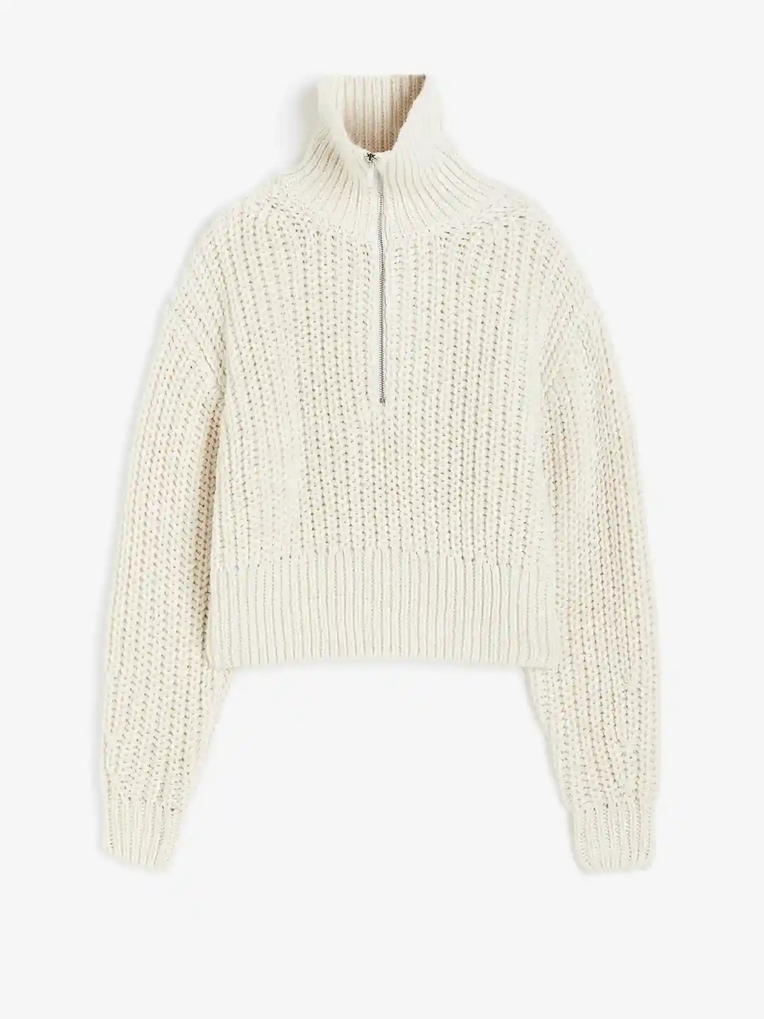 Buy H&M Chunky Knit Zip-Top Jumper Sweaters for Women 25451400