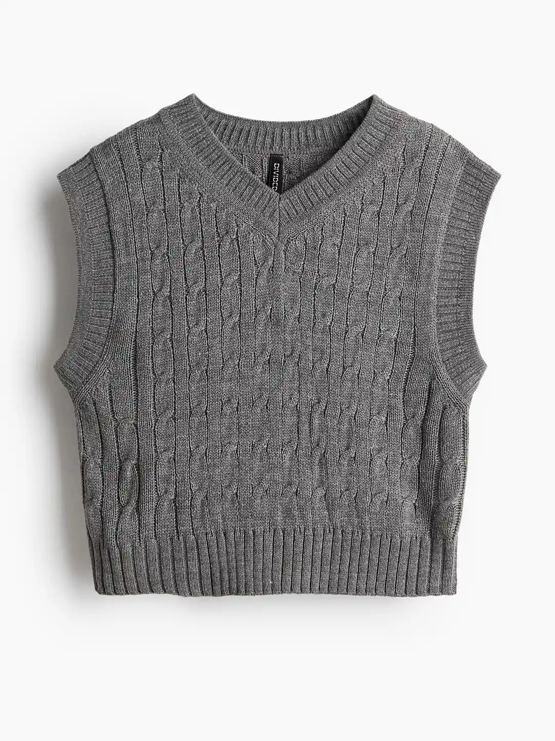 cable knit zara knitted vests