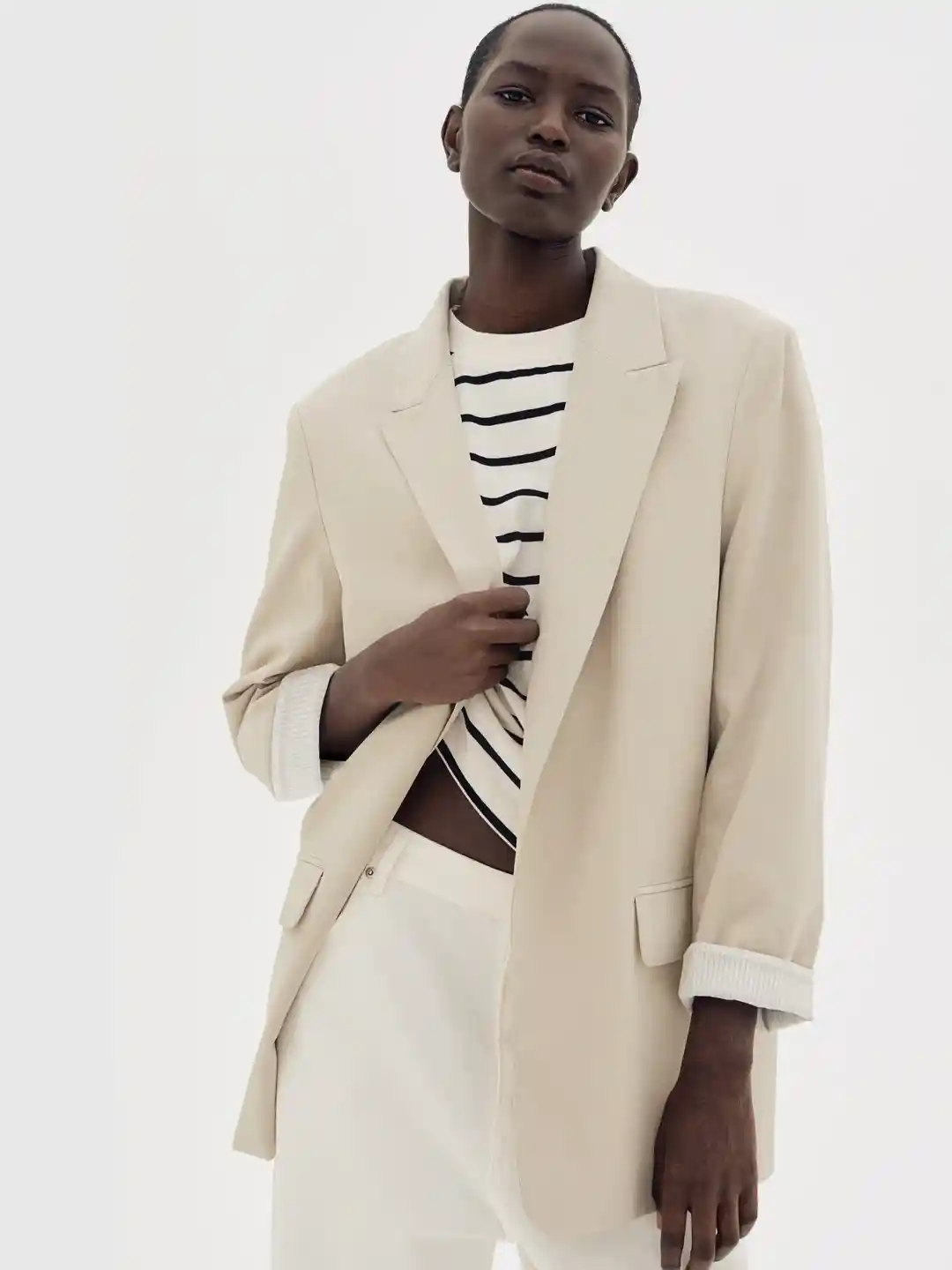 Buy H&M Lyocell-Blend Blazer Blazers for Women 32393221 Myntra