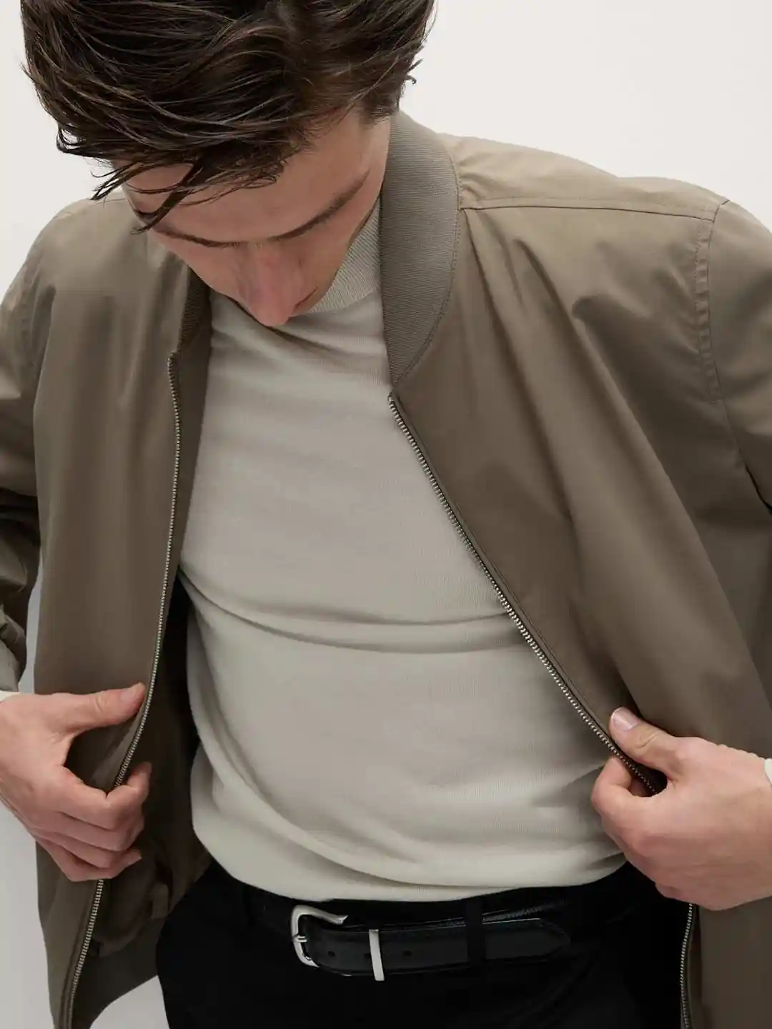 Buy Marks Spencer Men Stand Collar Solid Bomber Jacket Jackets