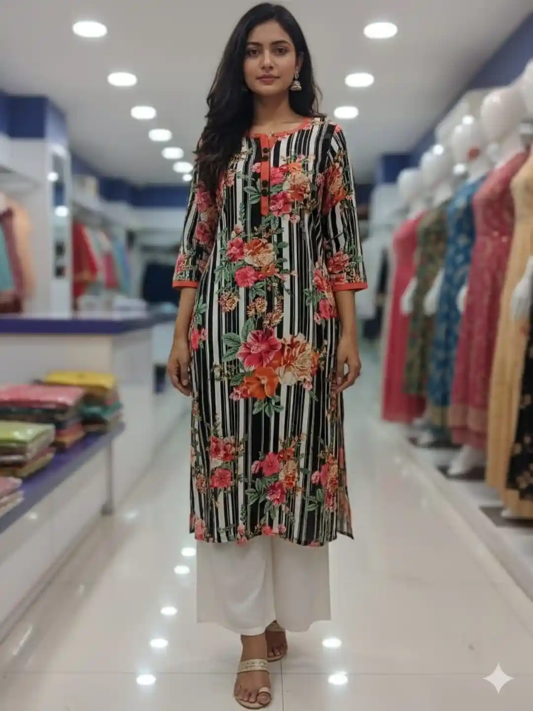 Buy Silakaari Women Viscose Rayon Printed Ethnic Motifs Printed