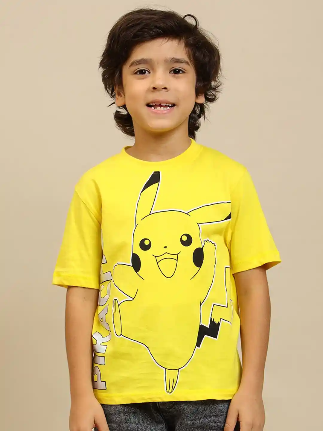 Buy Kids Ville Boys Pokemon Graphic Printed Round Neck Pure Cotton