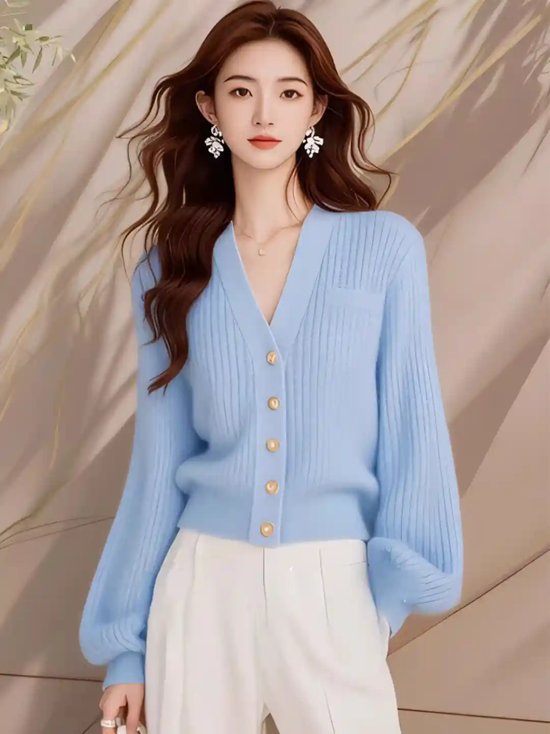 StyleCast Women V-Neck Cardigan