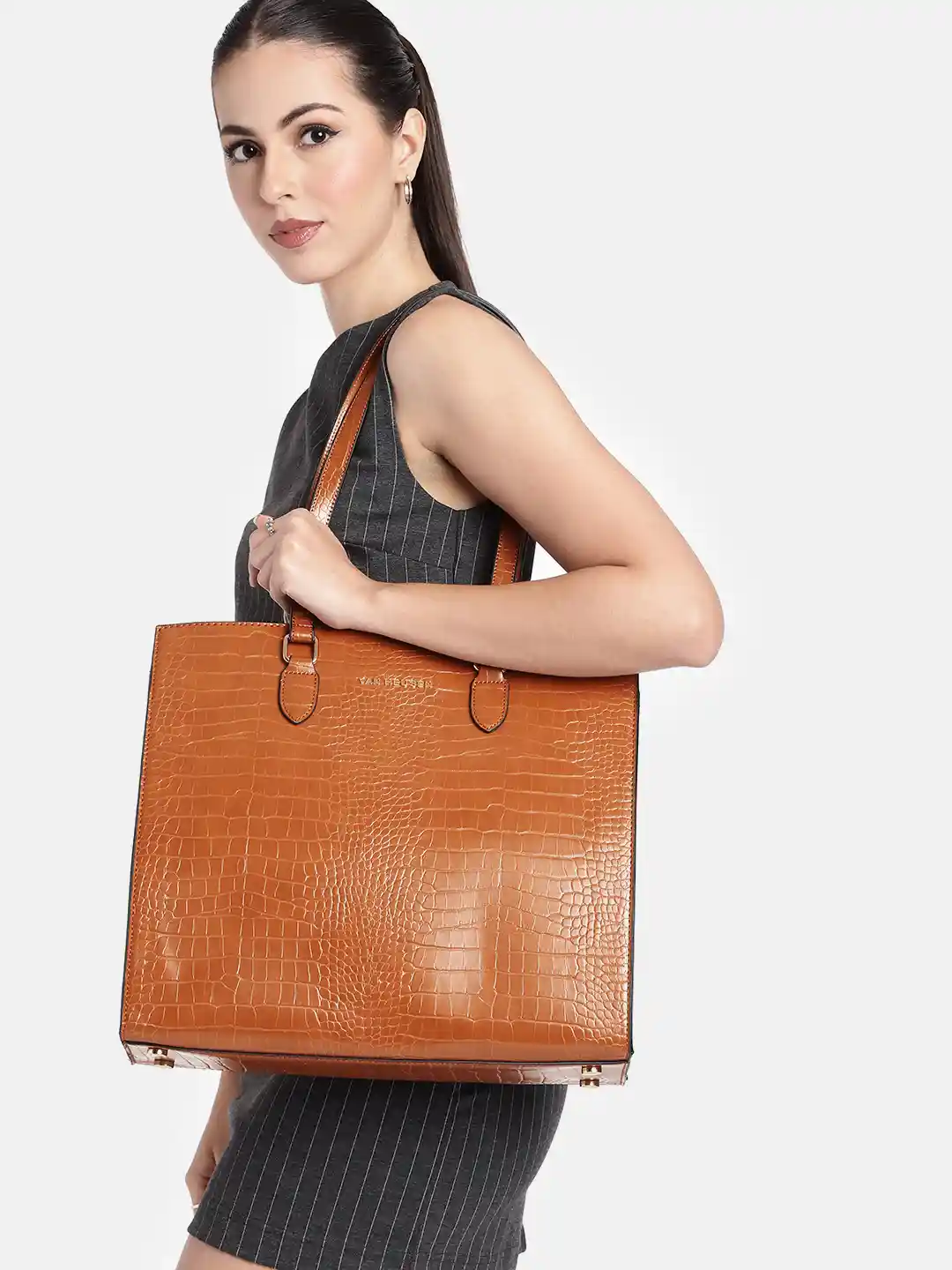 Van Heusen Women Animal Textured Laptop Bag