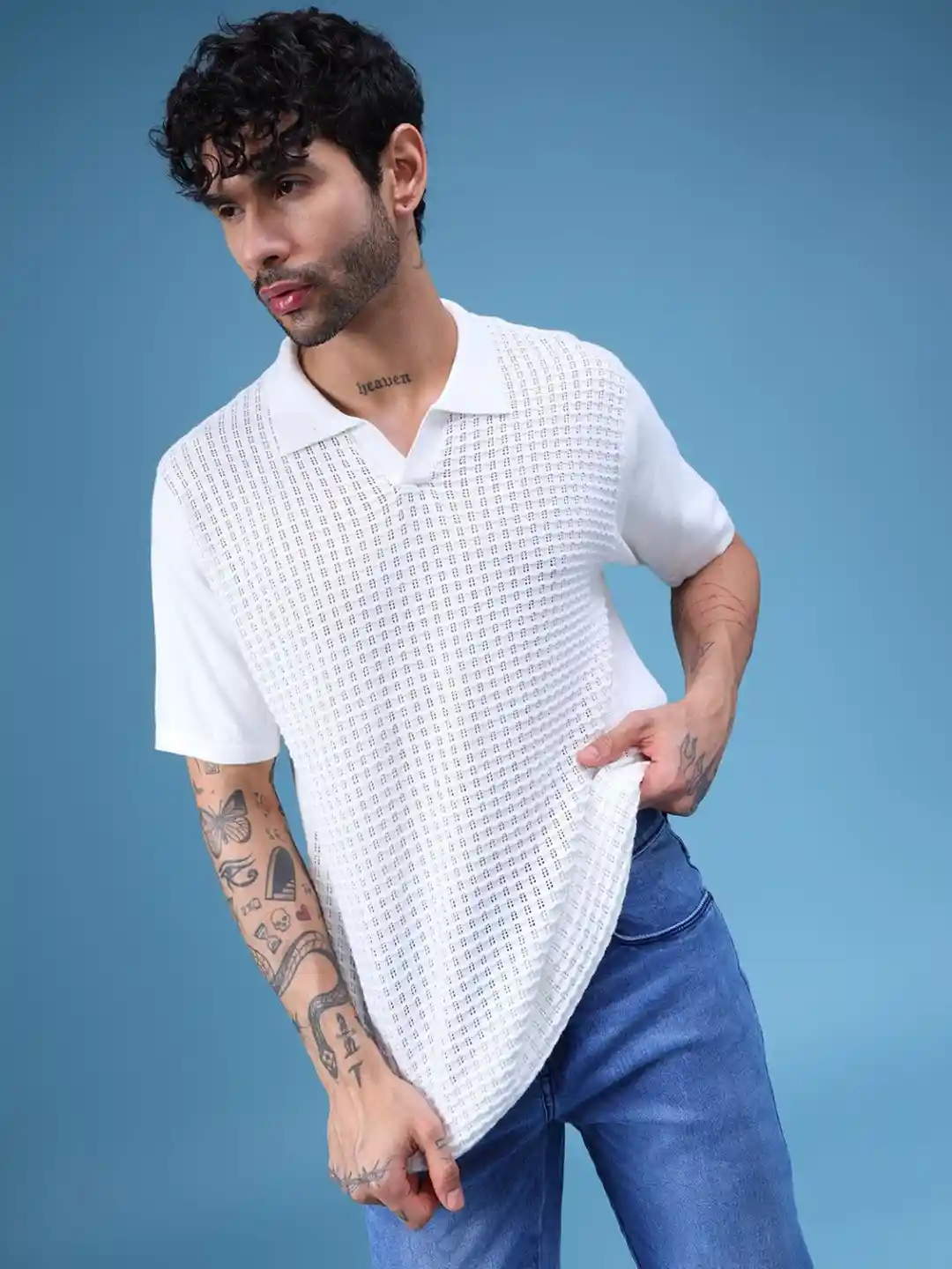 Buy LIMEROAD Men Polo Collar T-shirt Tshirts for Men 36935231