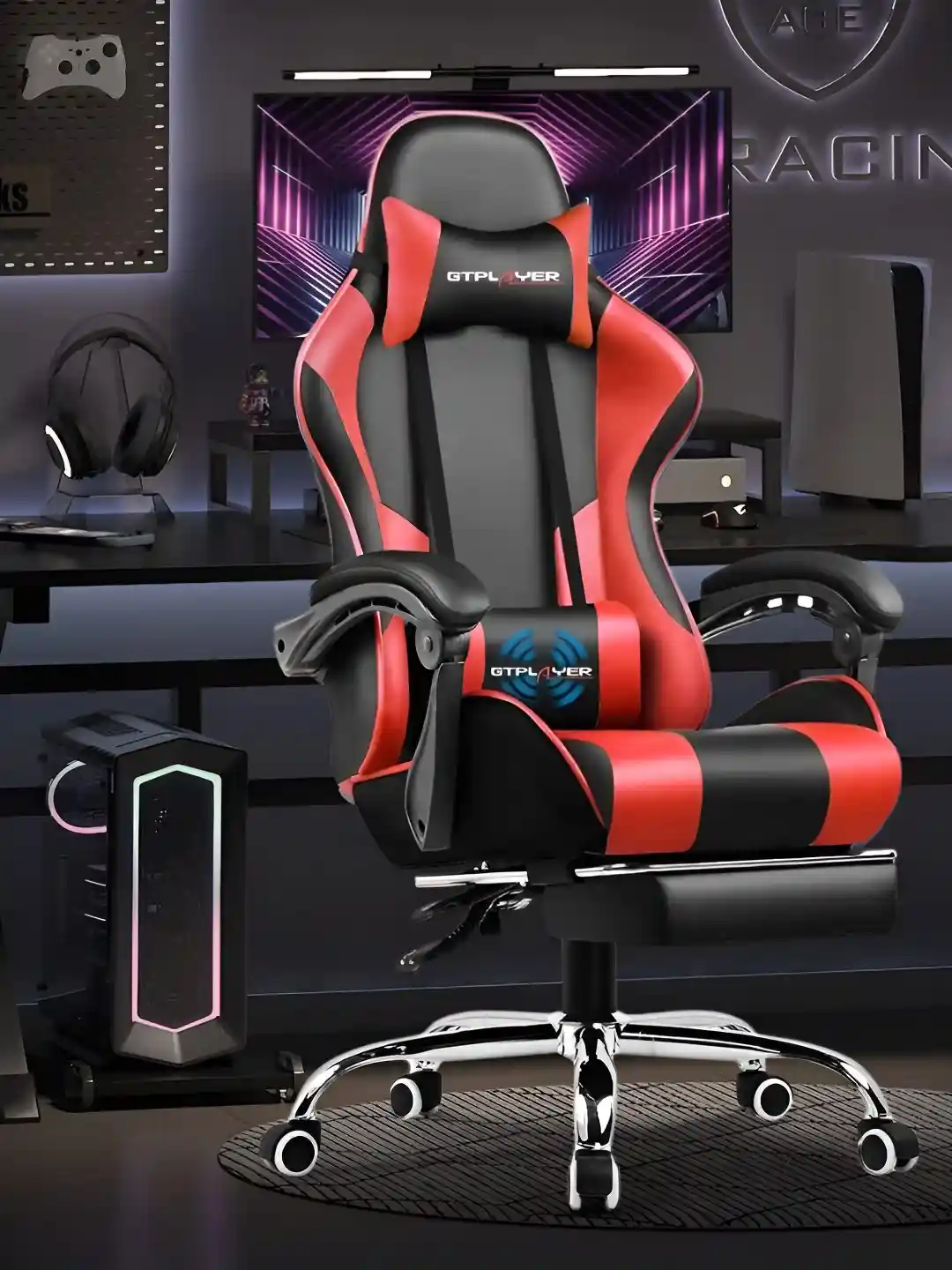 Buy GTPlayer Black Red Sturdy Gaming Chair Gaming Chair for