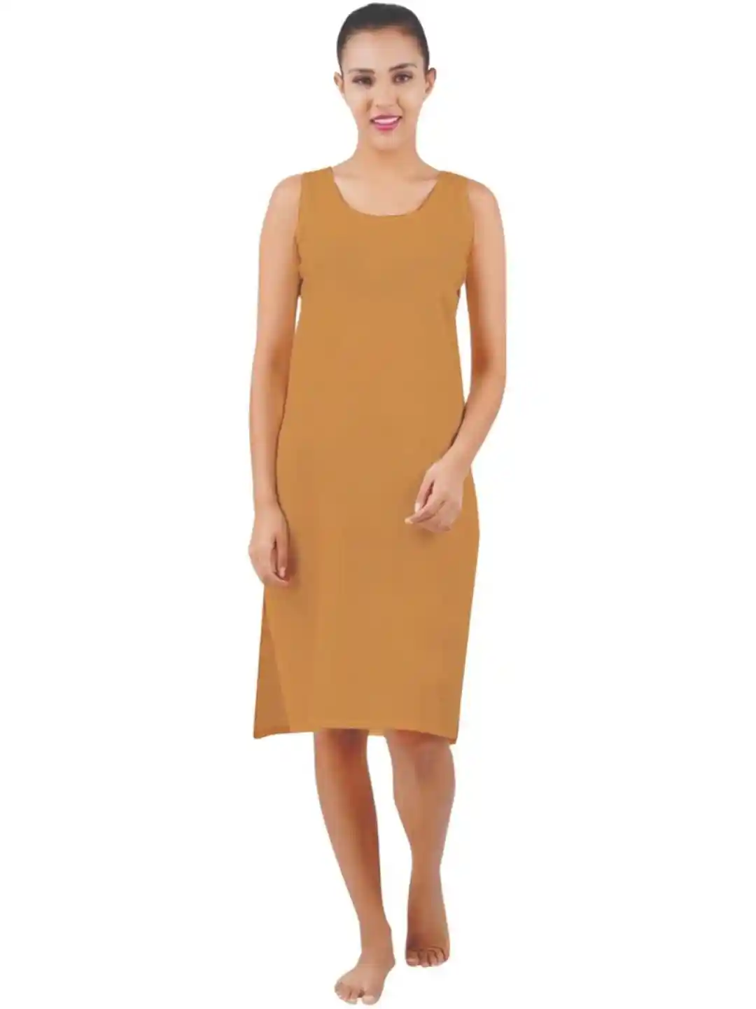 Buy Happy Bunny Women Cotton Knee Long Inner Slip for Kurti