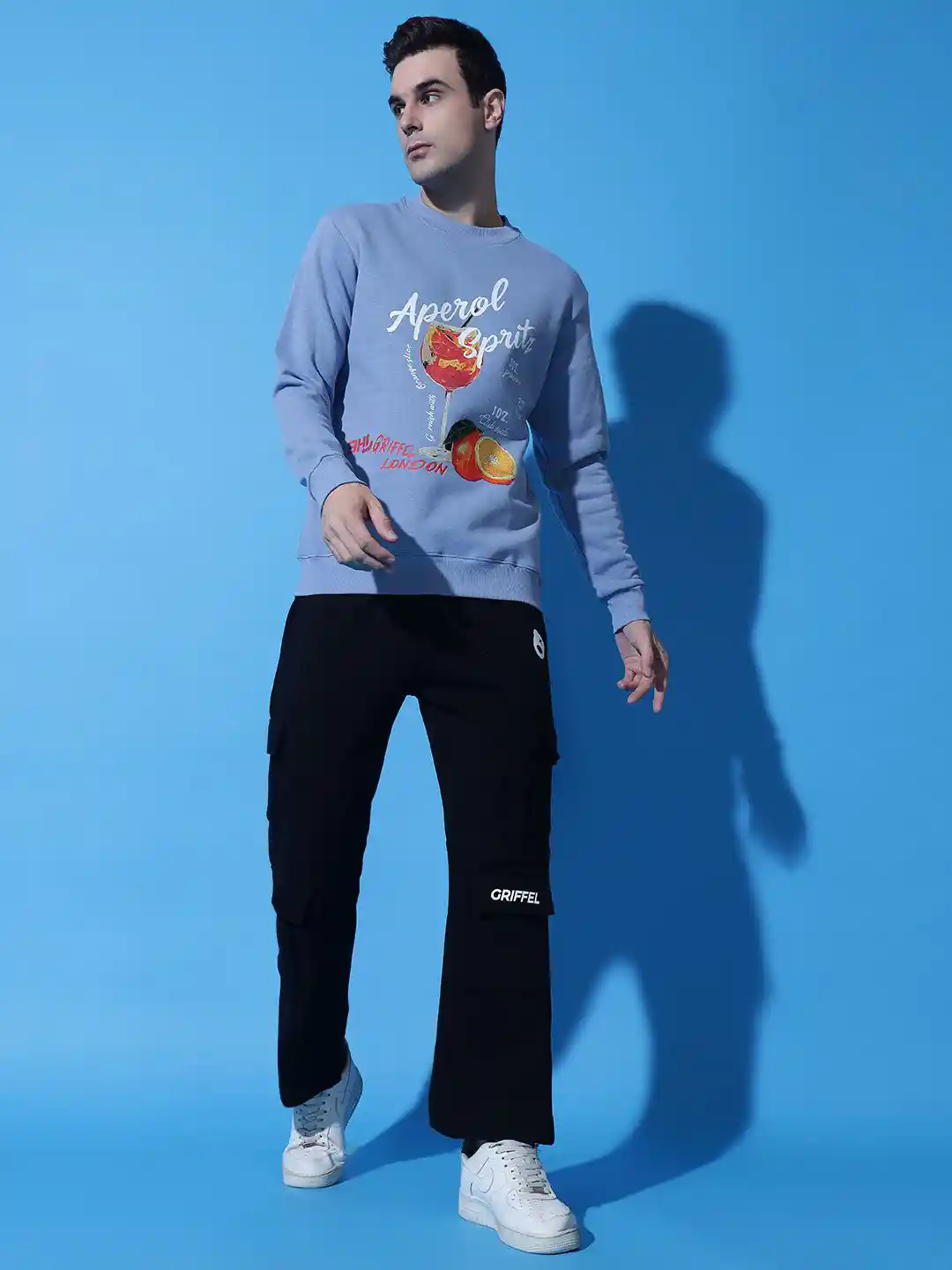 GRIFFEL Graphic Printed Pure Cotton Oversized Tracksuit