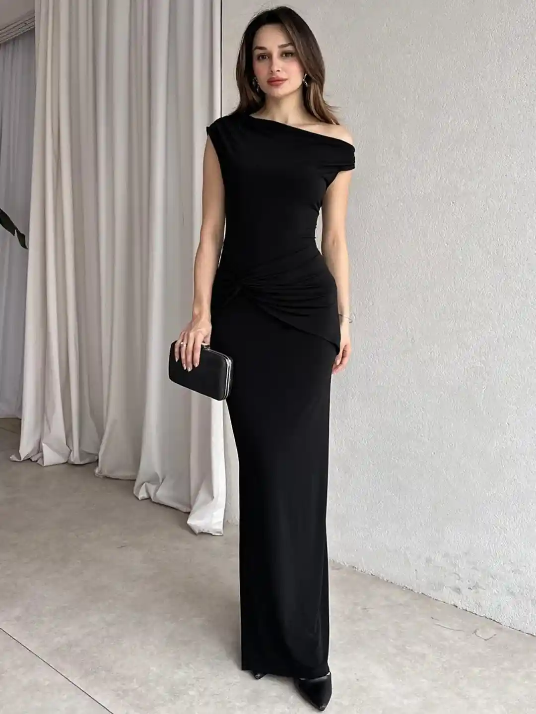 Buy StyleCast Women One Shoulder Slits Cold-Shoulder Sleeves