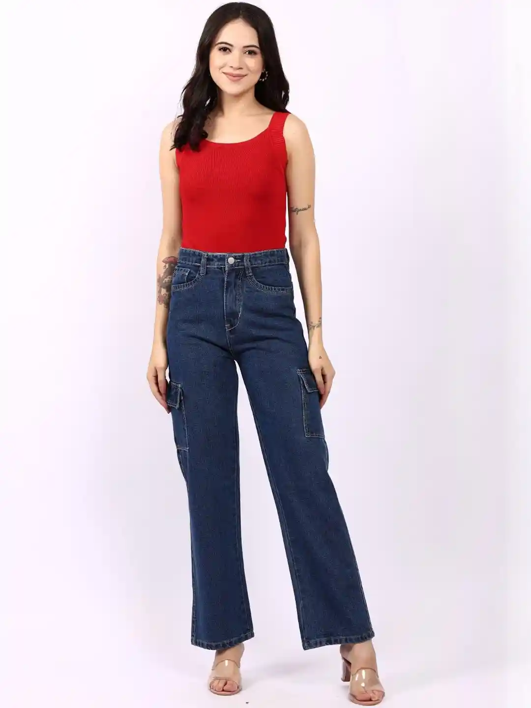 Buy SACHIVA FASHION Unisex Jean Regular Fit Mid-Rise Stretchable