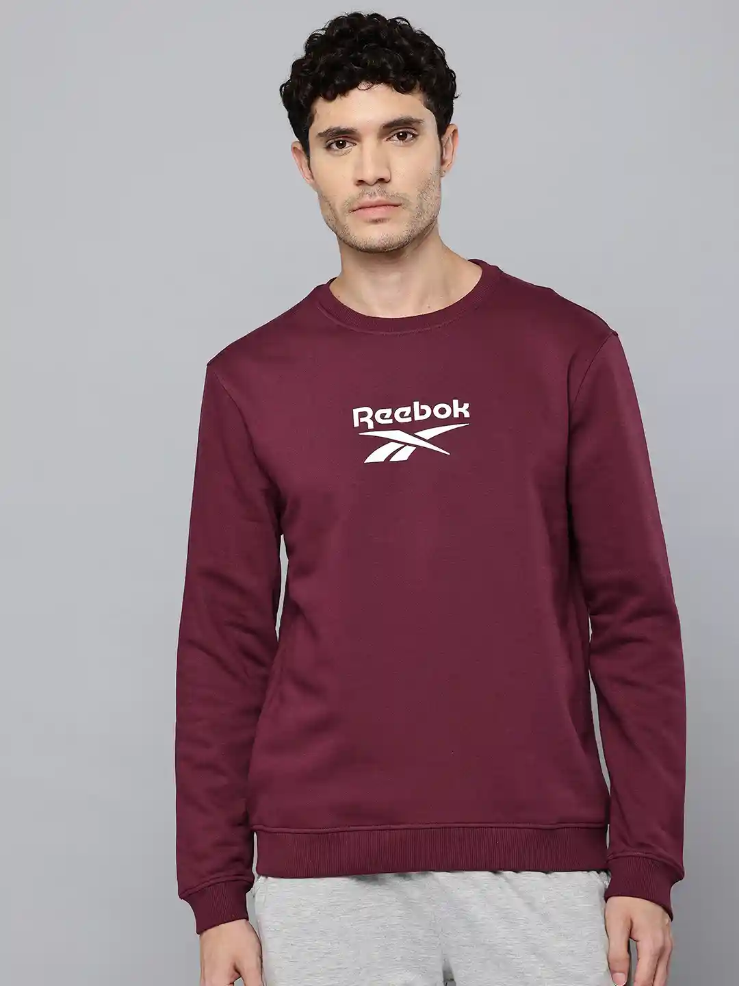 Buy Reebok Brand Logo Print Sweatshirt Sweatshirts for Men