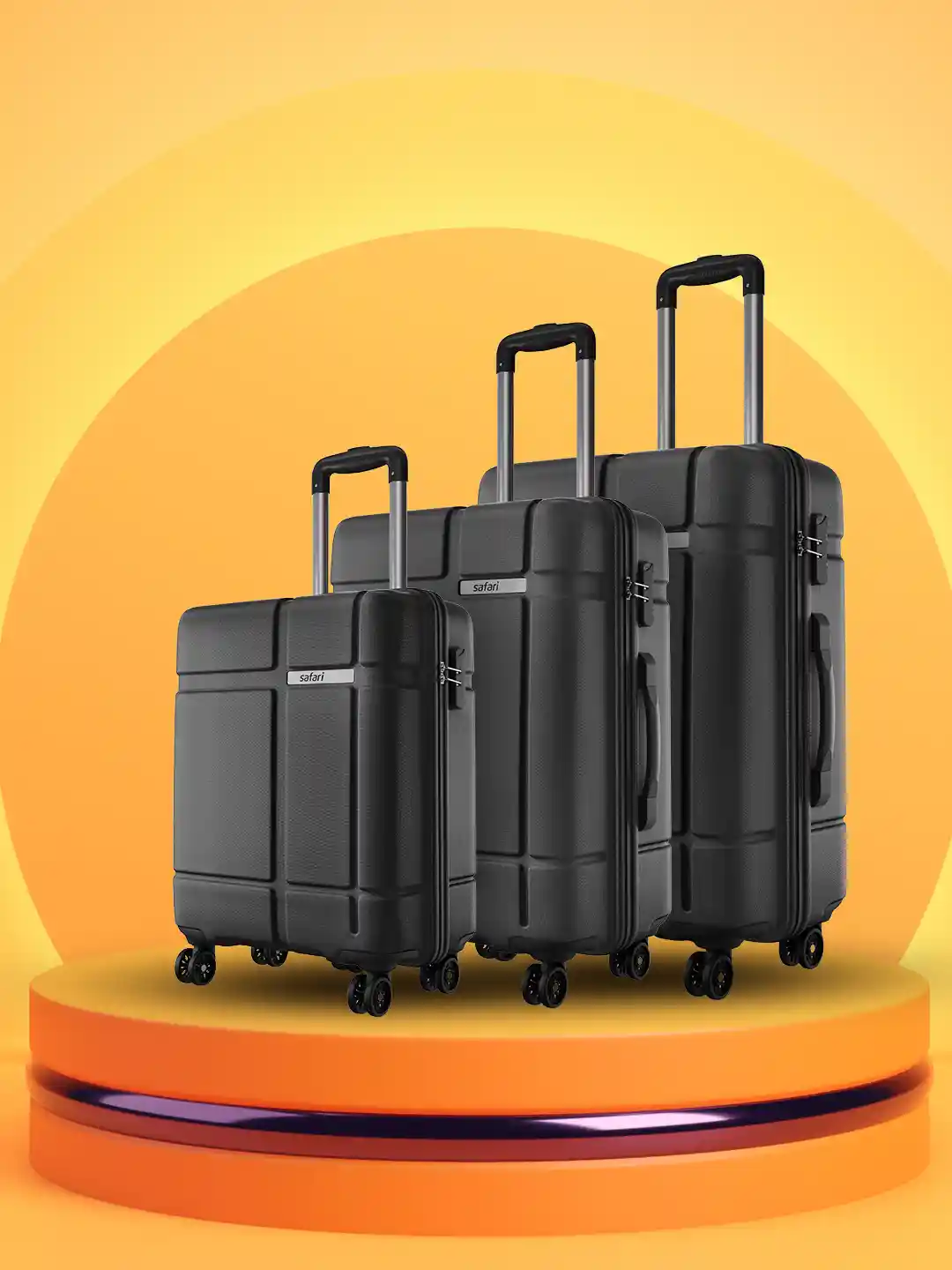 Cabin Suitcase Safari Car Trolley Bag SAFARI GAMMA Set Of (Small