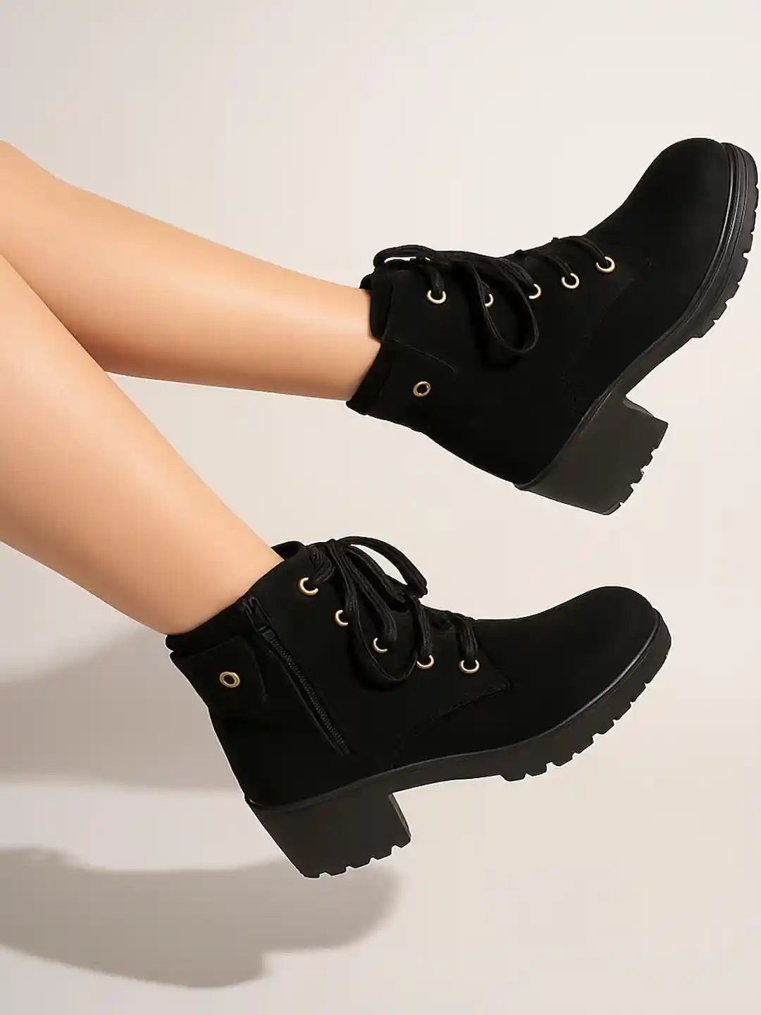 Buy SZN Women Lace-Up Block Heel Boots Boots for Women 36977290