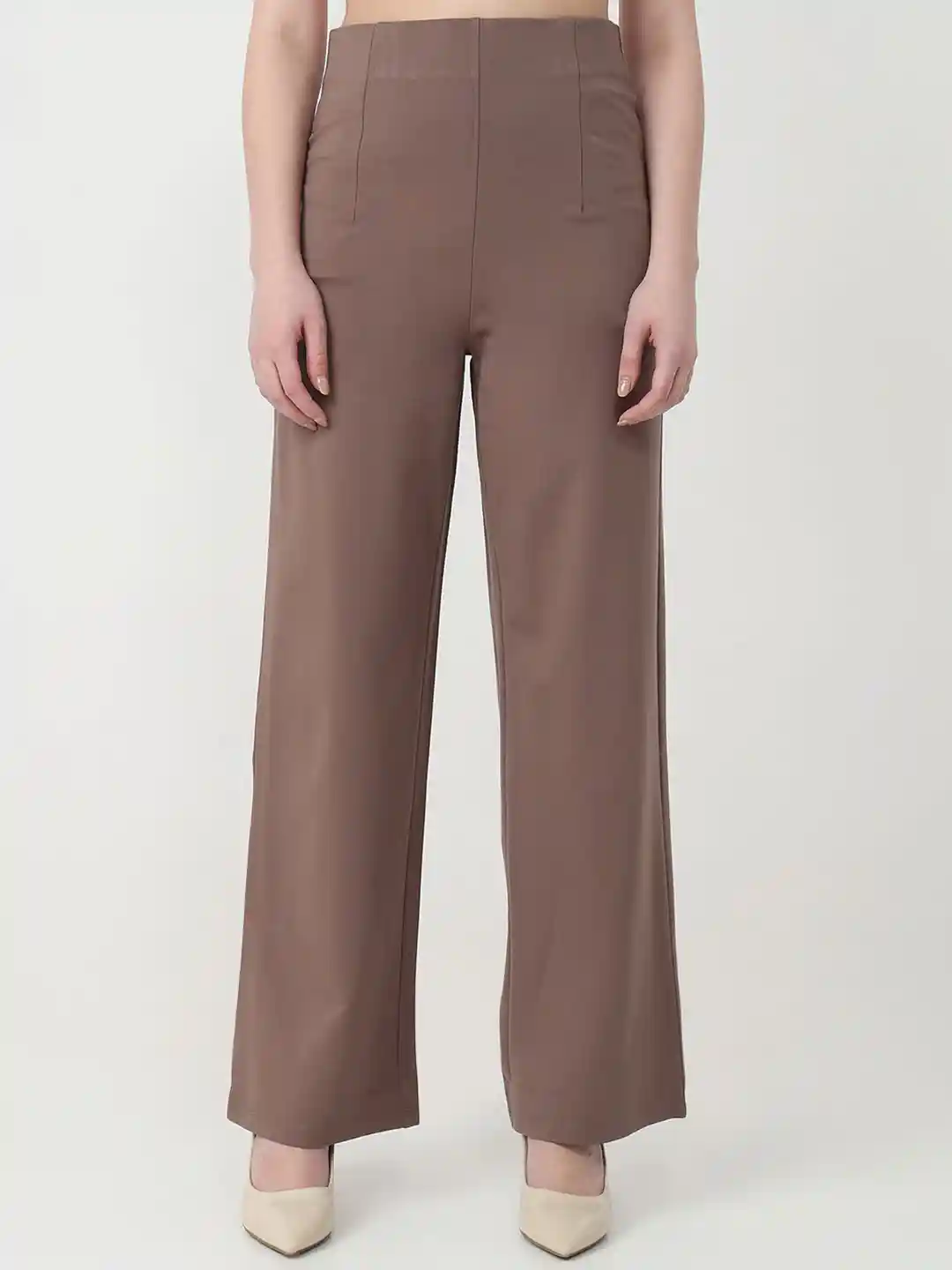 Kraus Jeans Khaki Treggings Beige Trousers Kraus Jeans Flipkart