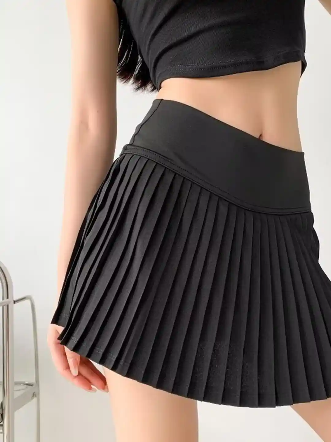 Buy LULU SKY Women High-Rise A-Line Pleated Mini Skirt Skirts