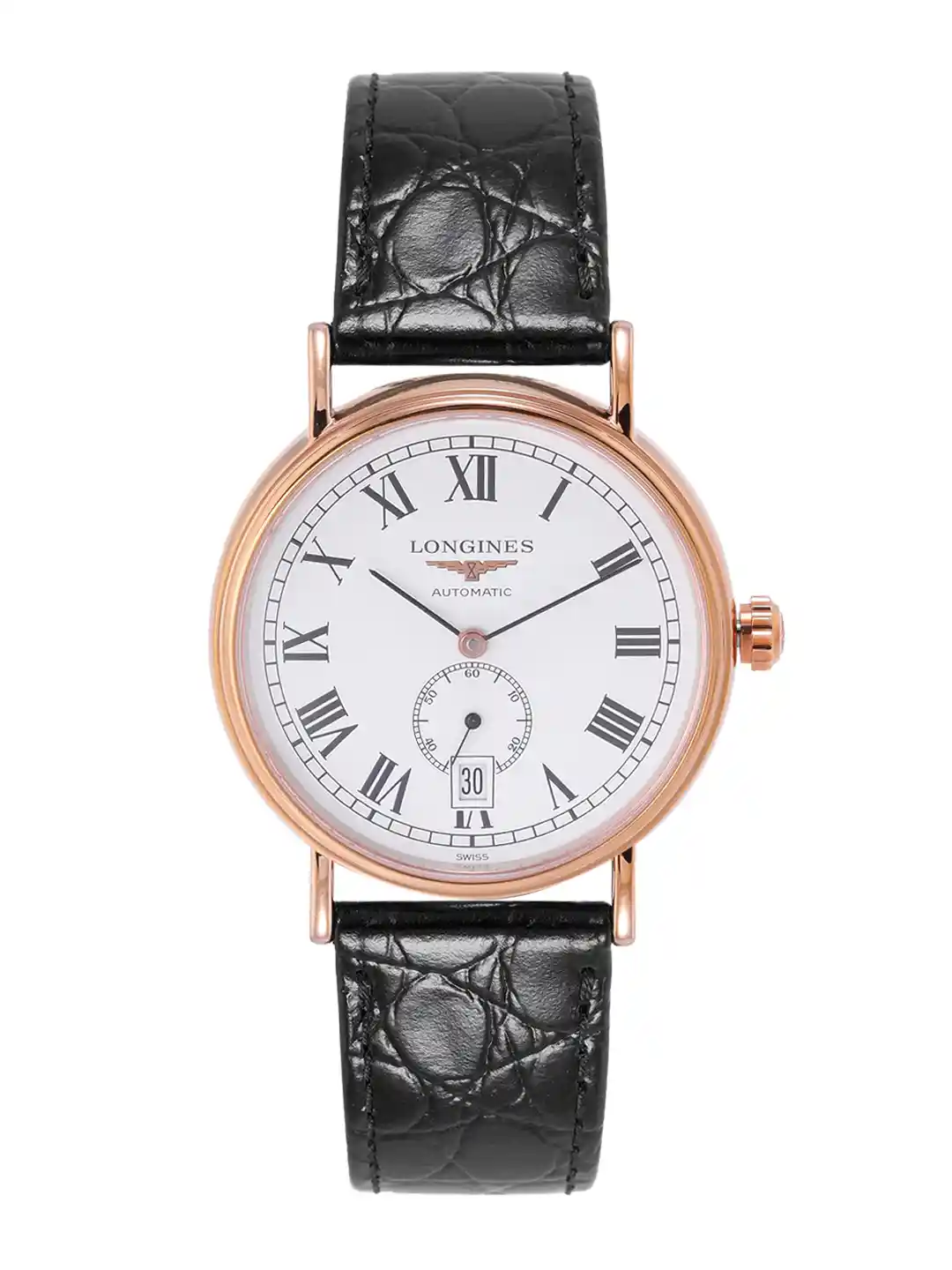 Buy LONGINES Men Presence Leather Strap Analogue Watch L49041112