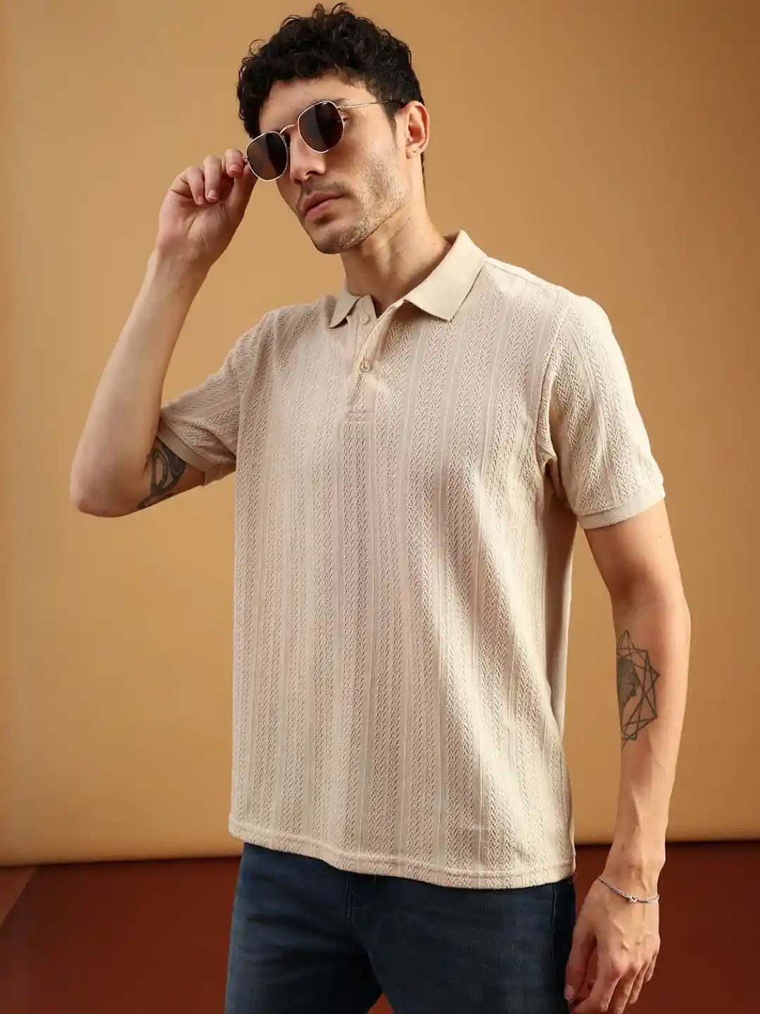 Buy LIMEROAD Men Polo Collar T-shirt Tshirts for Men 37010093