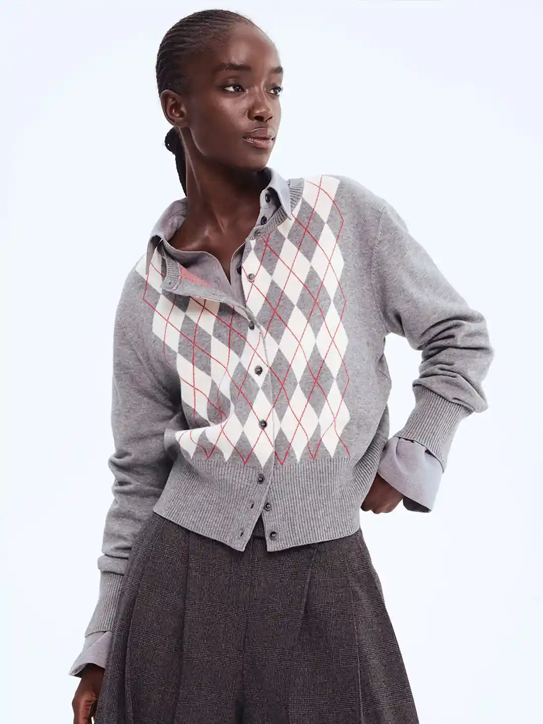 Buy H&M Women Jacquard-knit cardigan Sweaters for Women 37044255