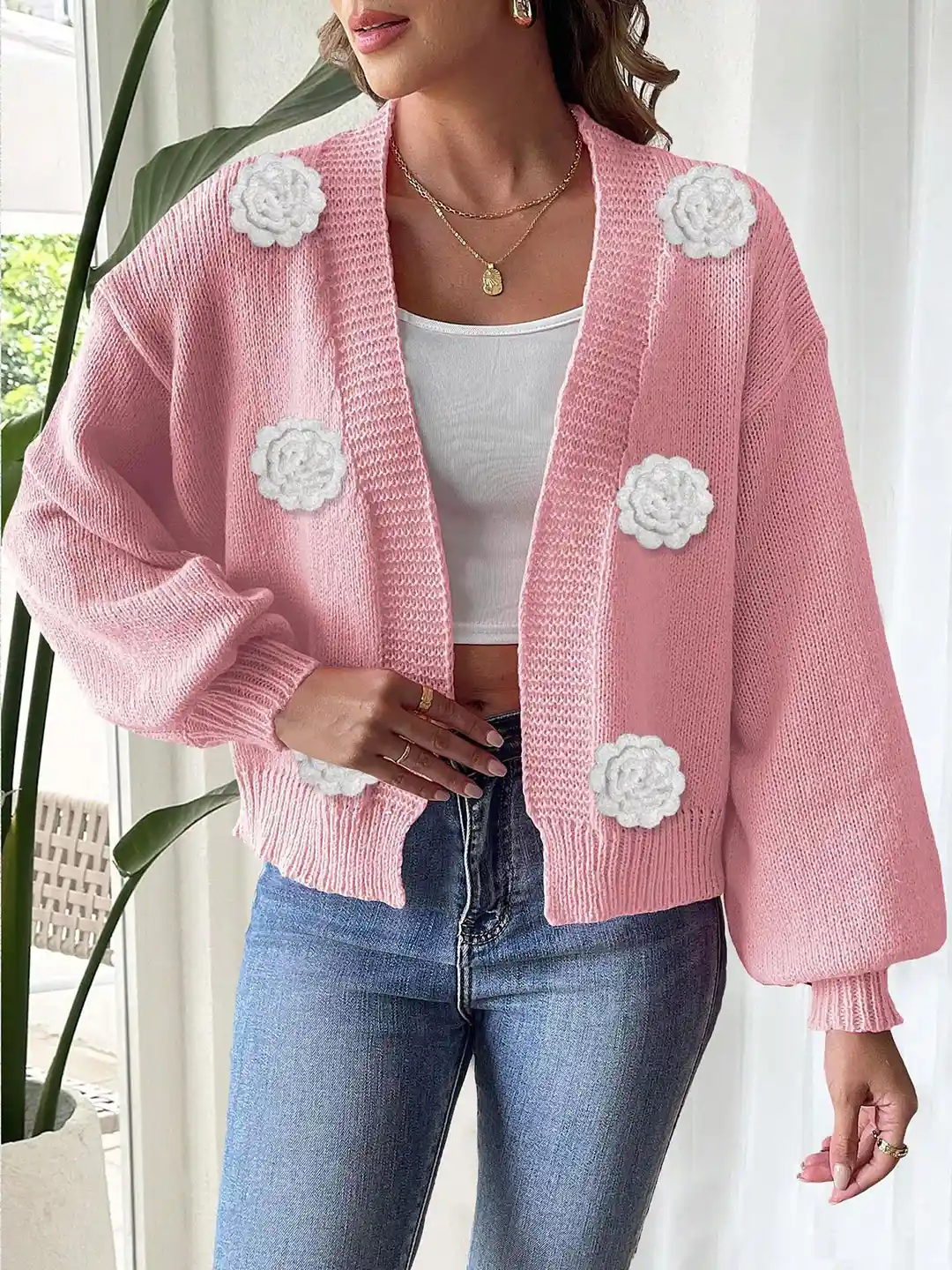 Buy StyleCast x Revolte Women Floral Embroidered Front-Open