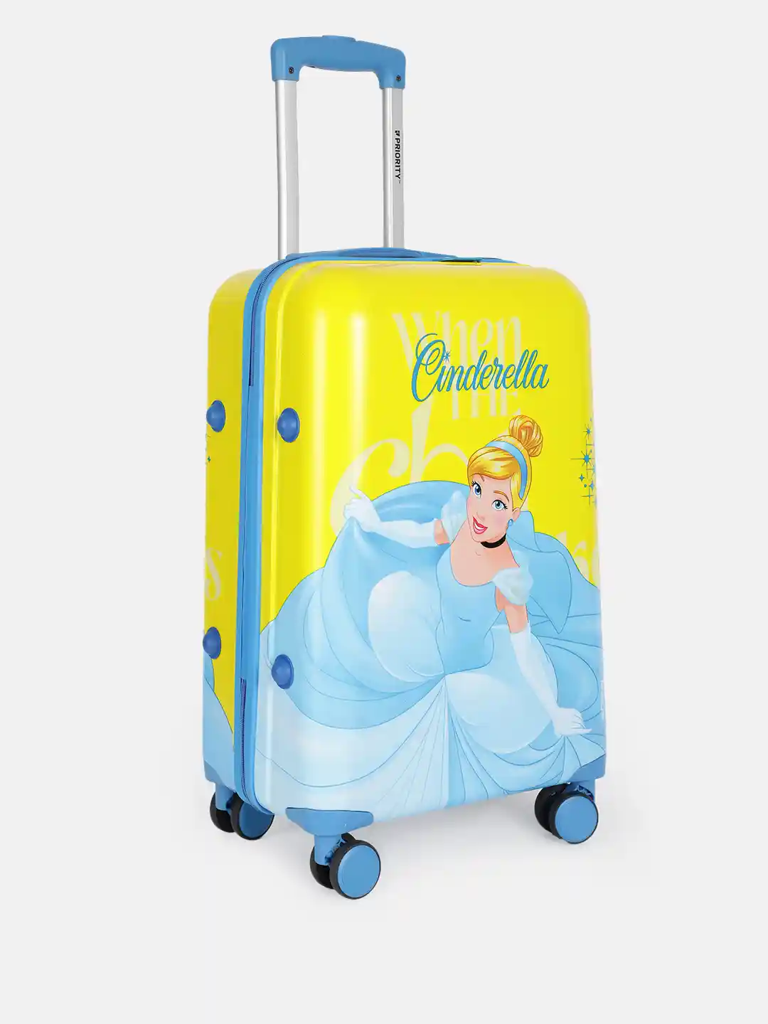 Buy Priority Girls Cinderella Printed Hard Sided Large Trolley Bag