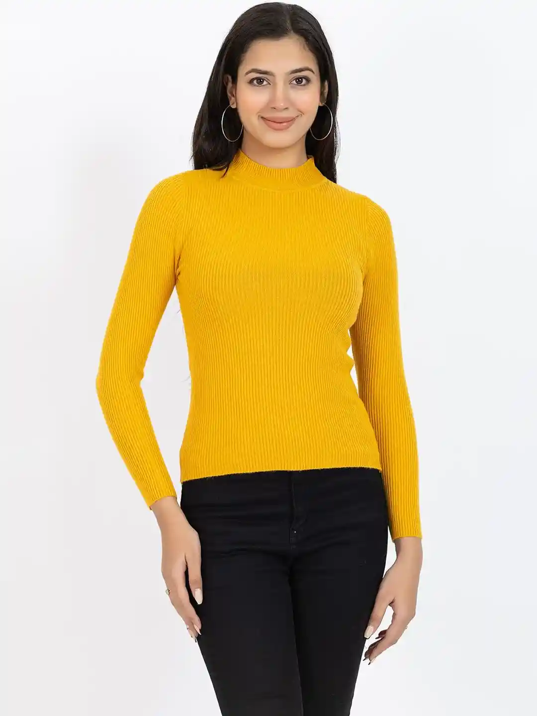 DressBerry Women Stretchable Woolen Pullover Top