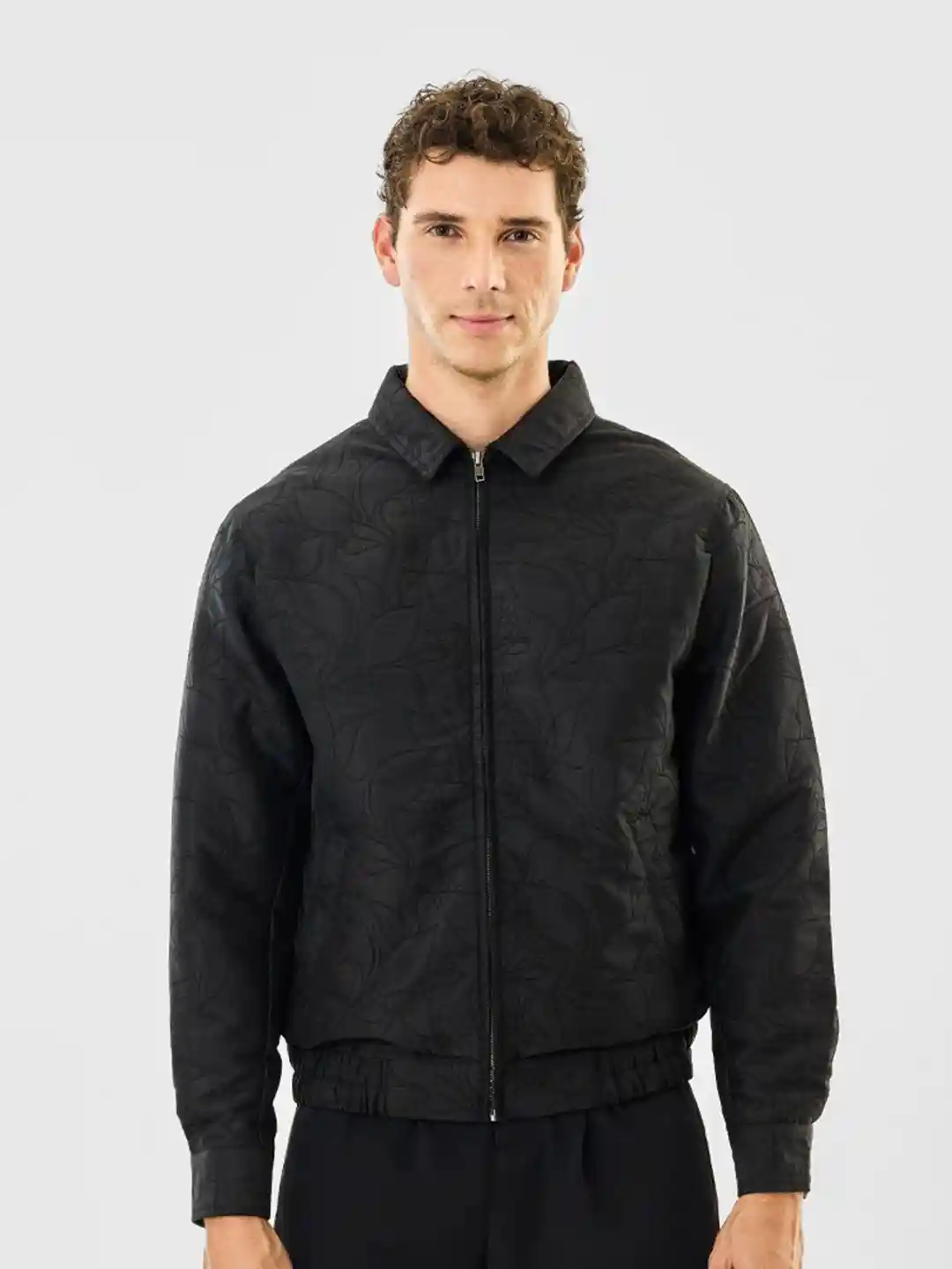 Buy Snitch Floral Self Design Bomber Jacket Jackets for Men