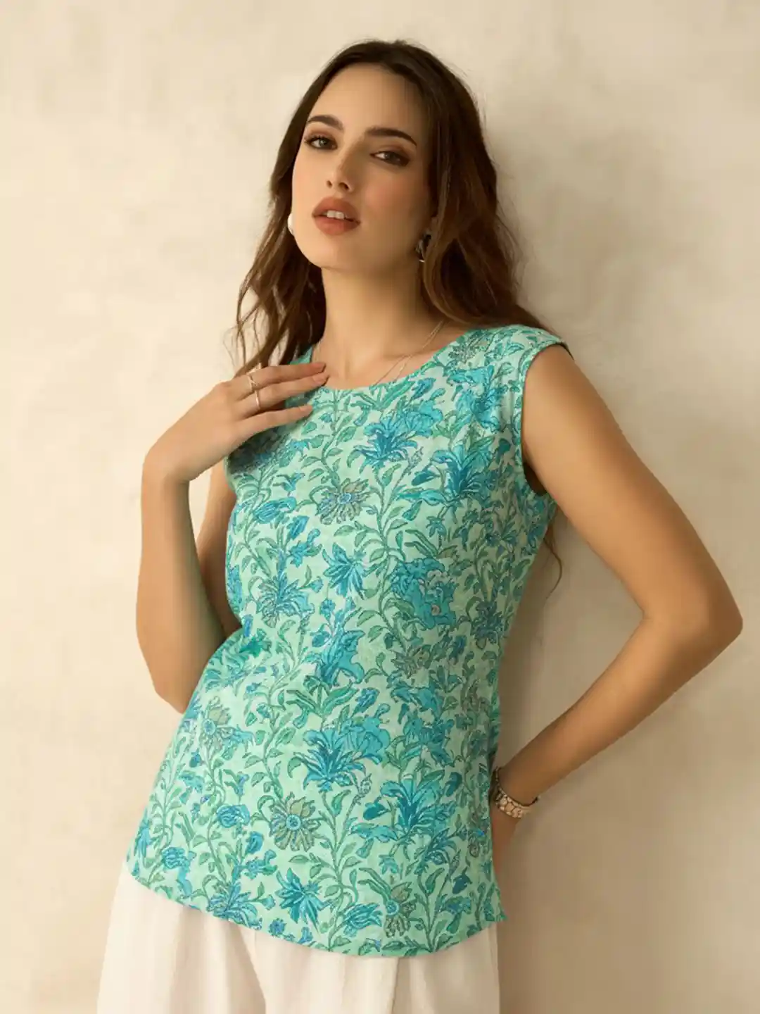 Buy Eco Clothing Women Ethnic Motifs Printed Sleeveless Pure