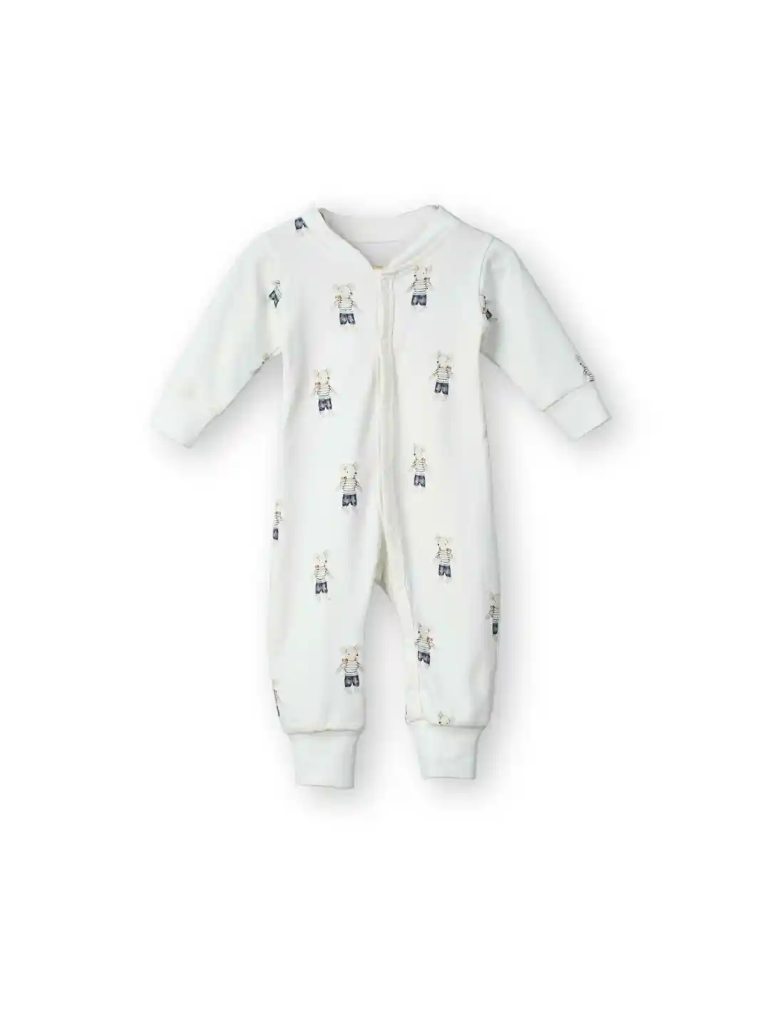 Buy BabyStreet Infants Printed Organic Cotton Full Sleeve Romper - Main Image