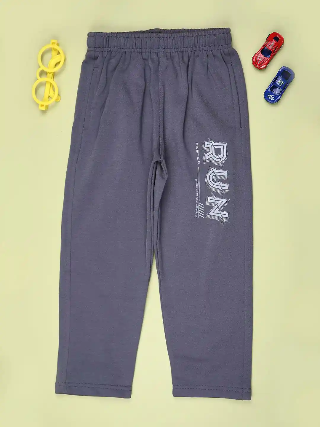 Buy V-Mart Boys Typography Printed Cotton Track Pants Track