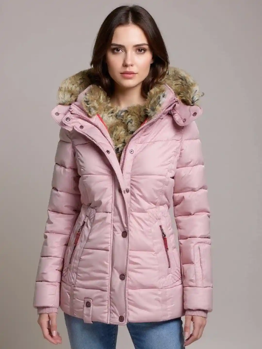 Mast Harbour Hooded Faux Fur Trim Padded Jacket