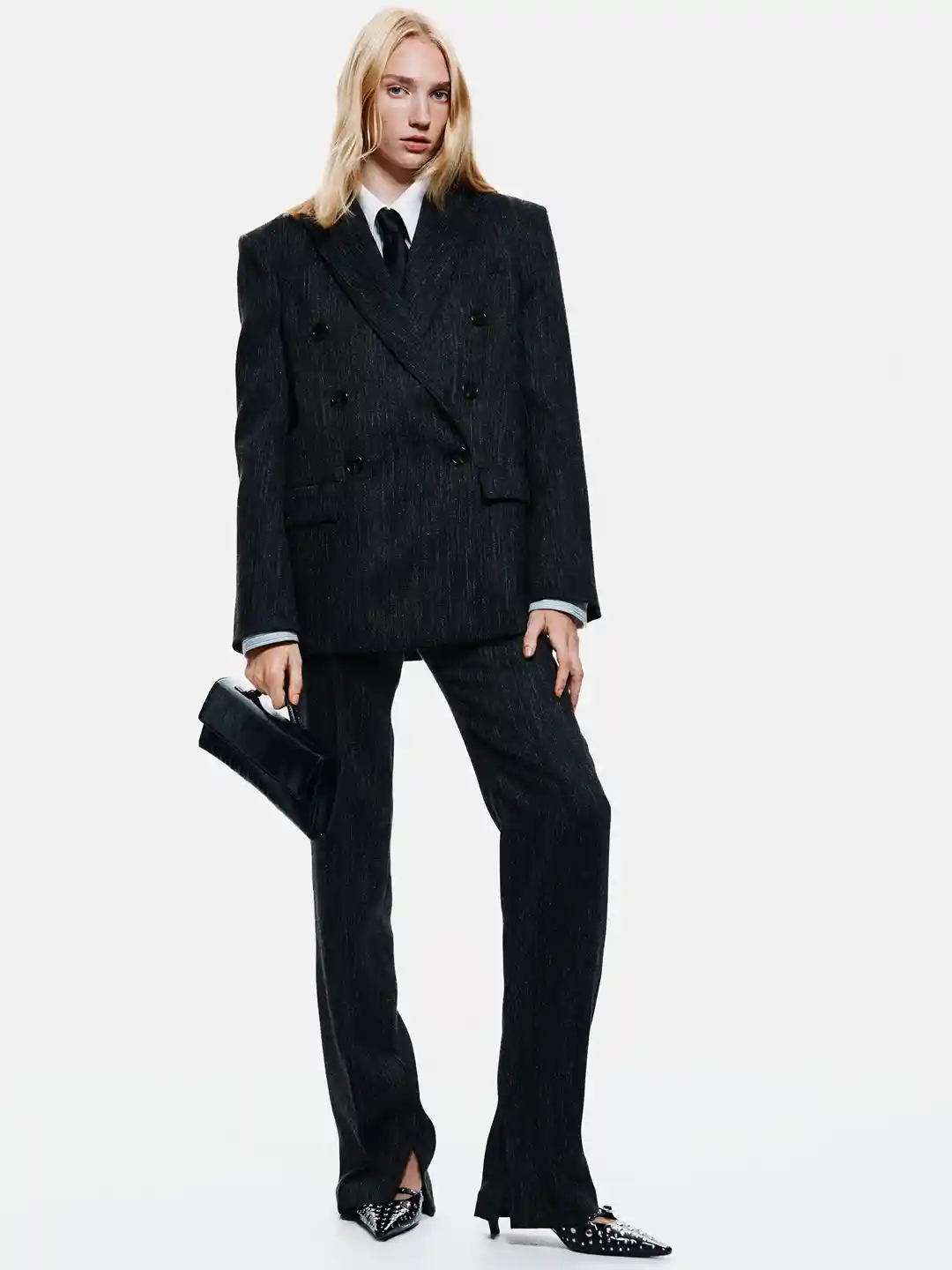 Buy H&M Double-Breasted Wool-Blend Blazer Blazers for Women