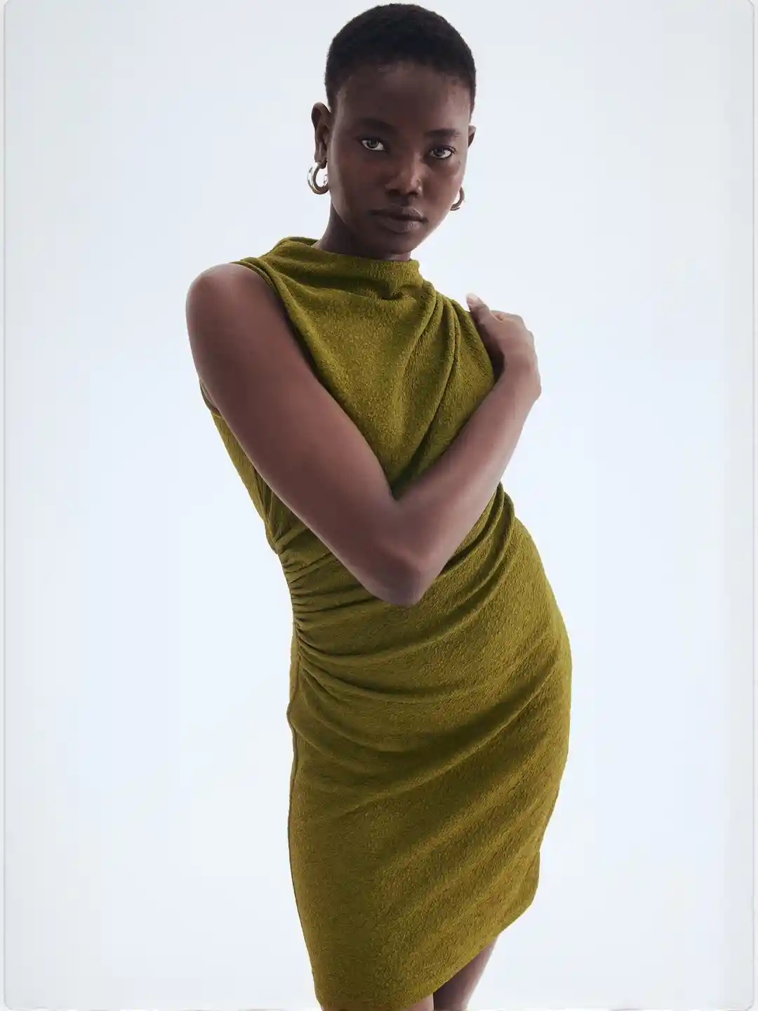 H&M Women Textured Jersey Dress