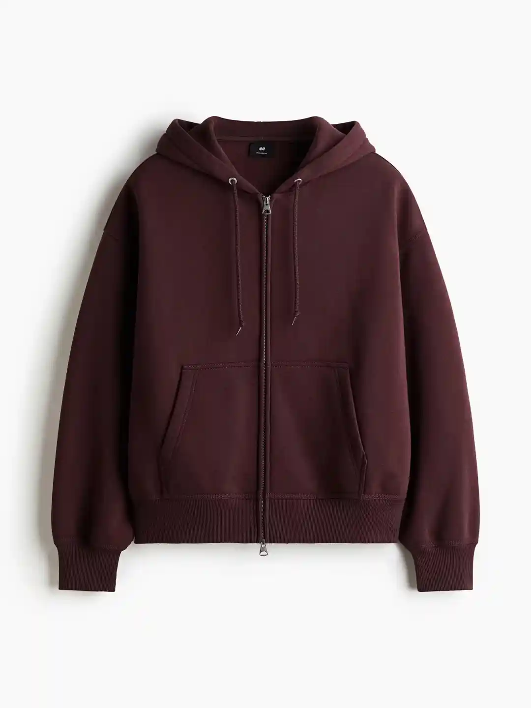 H&M Men Oversized Fit Zip-Through Hoodie