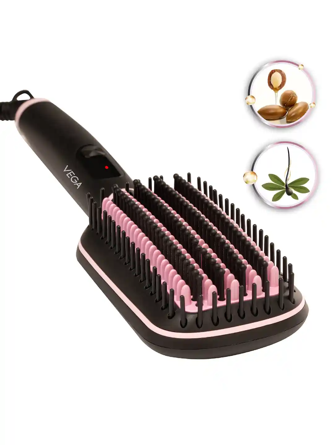 Buy VEGA VHSB-07 LitStyle L2 Hair Straightener Brush-Keratin Argan