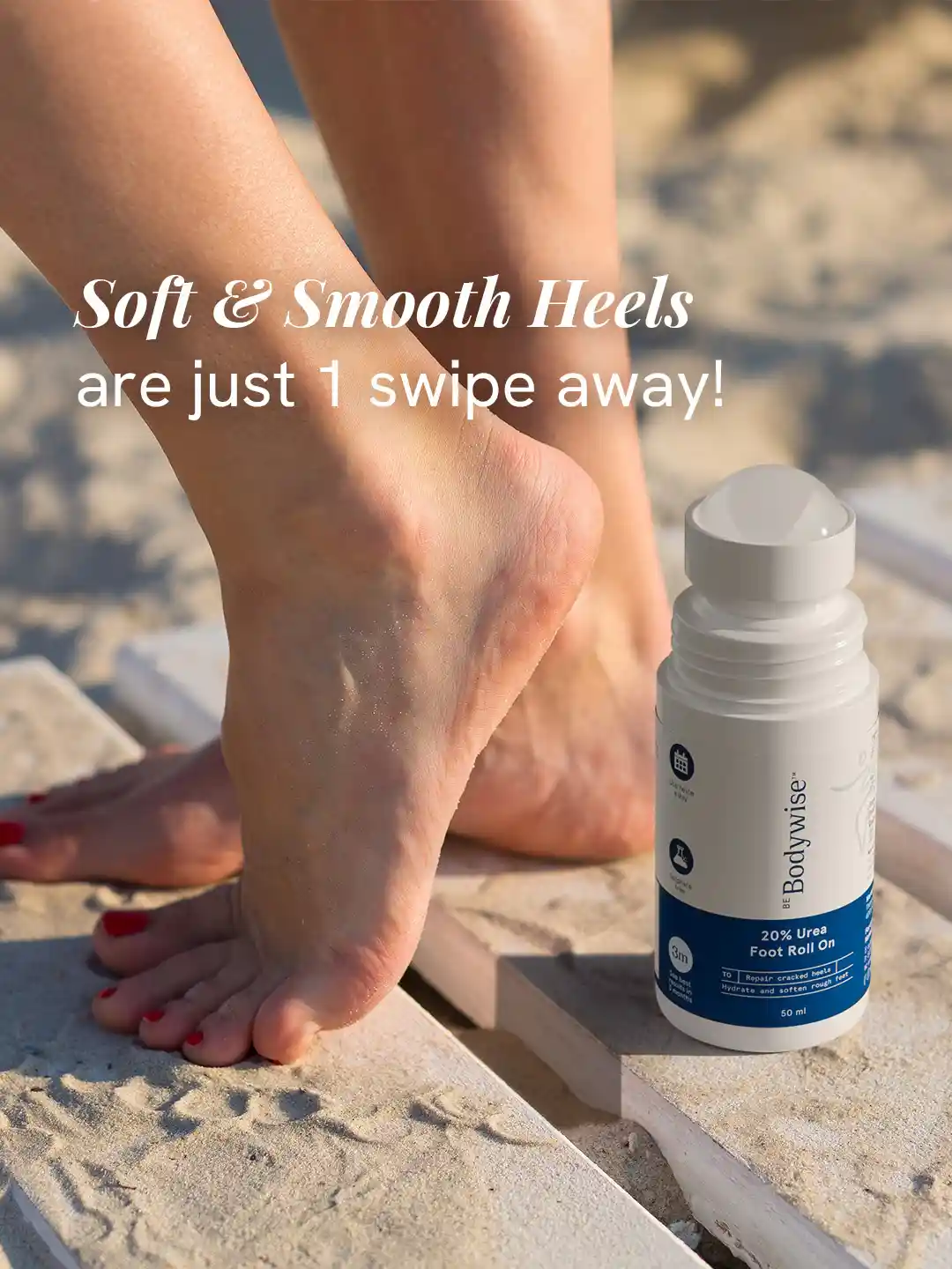 Buy Be Bodywise 20% Urea Roll On For Cracked Heels- 50 ml Foot