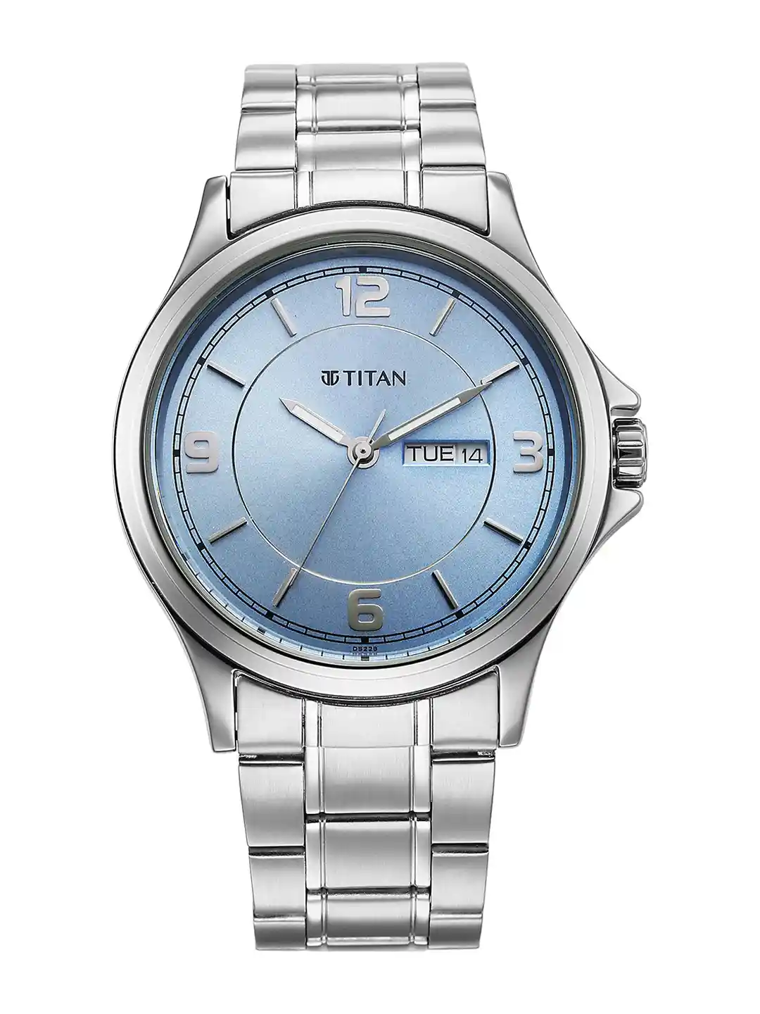 Buy Titan Men Neo Arabic Quartz Ice Blue Round Dial Watch