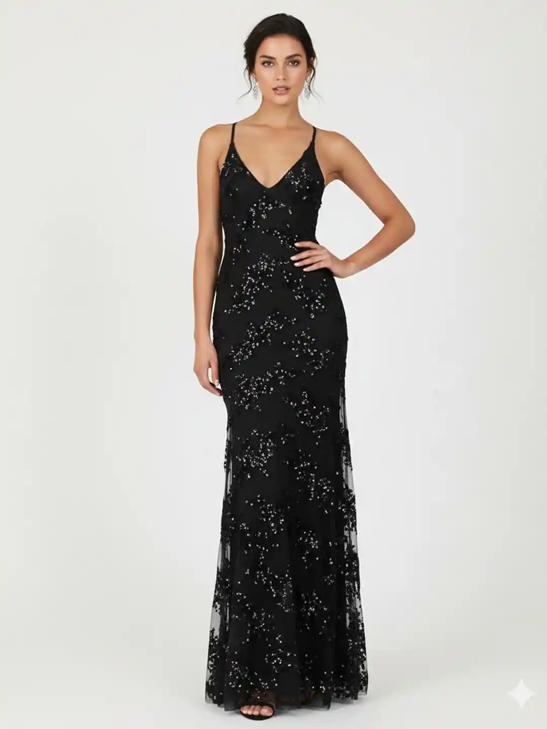 Buy bebe Women Embellished Sequined Bling Sparkly Party Wear