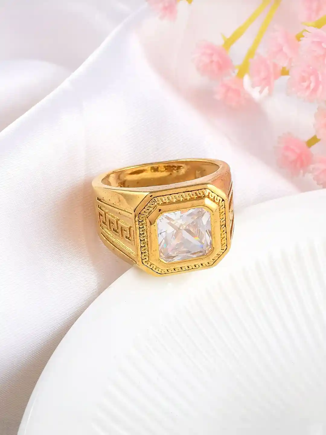 Buy DZINETRENDZ Super Heavy Imitation Diamond Moissanite Finger - Main Image