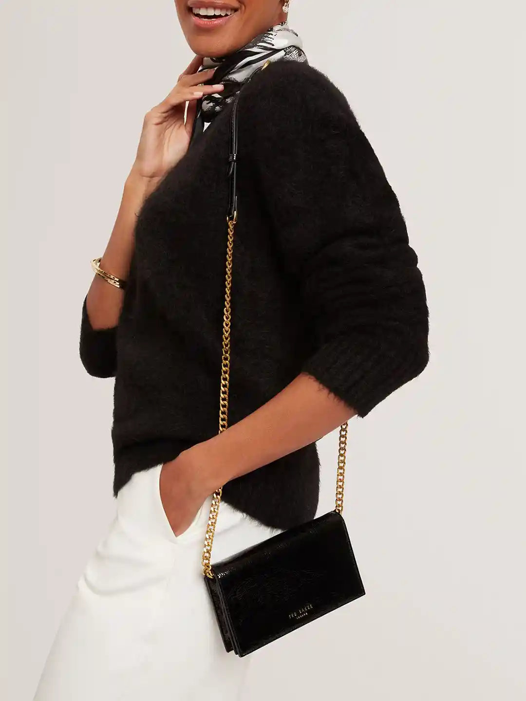 Buy Ted Baker Women Solid Flapover Sling Wallet Wallets for