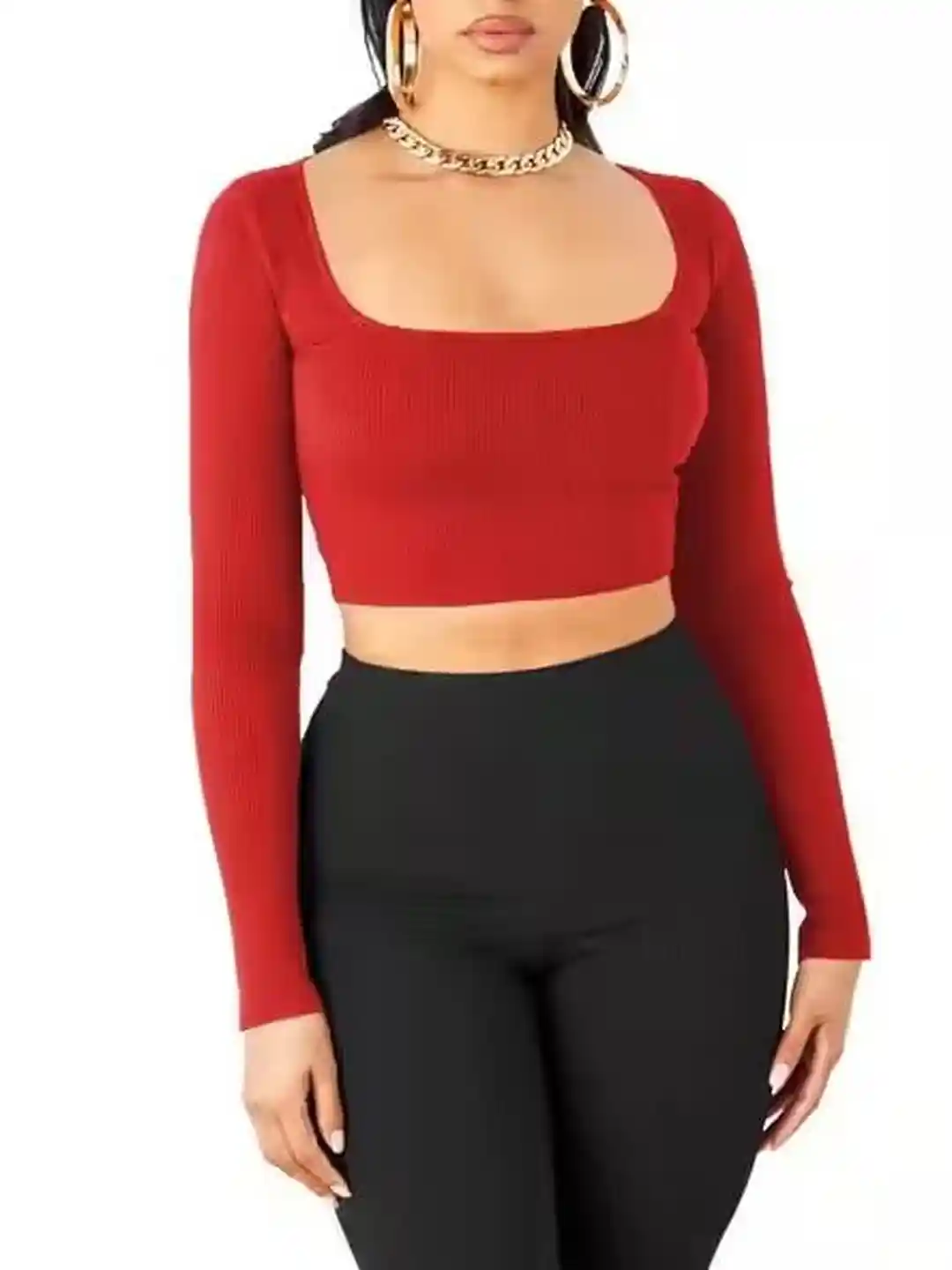 Buy TRENDY ERA Women Vertical Stripes Striped Scoop Neck Long